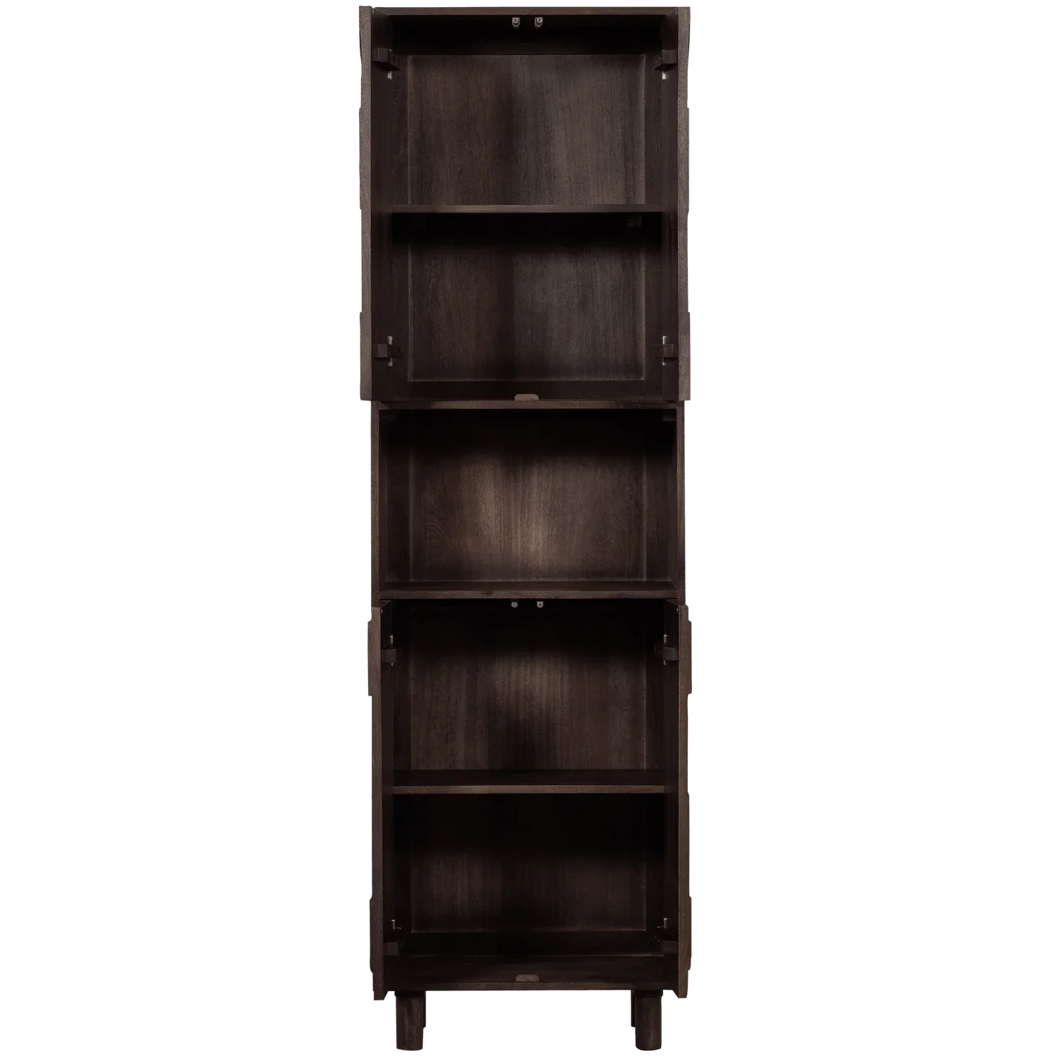 DRAW 4-DOOR STORAGE CABINET WITH OPEN COMPARTMENT MANGO WOOD