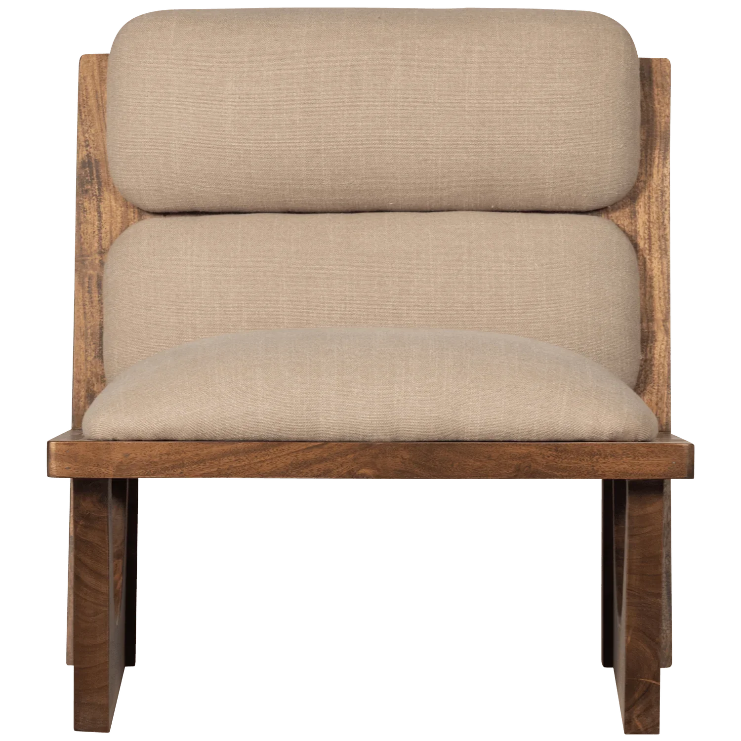 OPULENT ARMCHAIR BOUCLÉ/WOOD NATURAL