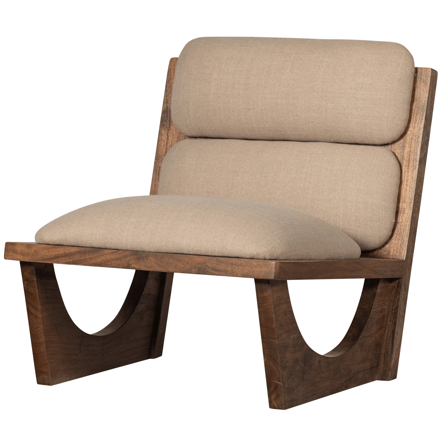 OPULENT ARMCHAIR BOUCLÉ/WOOD NATURAL