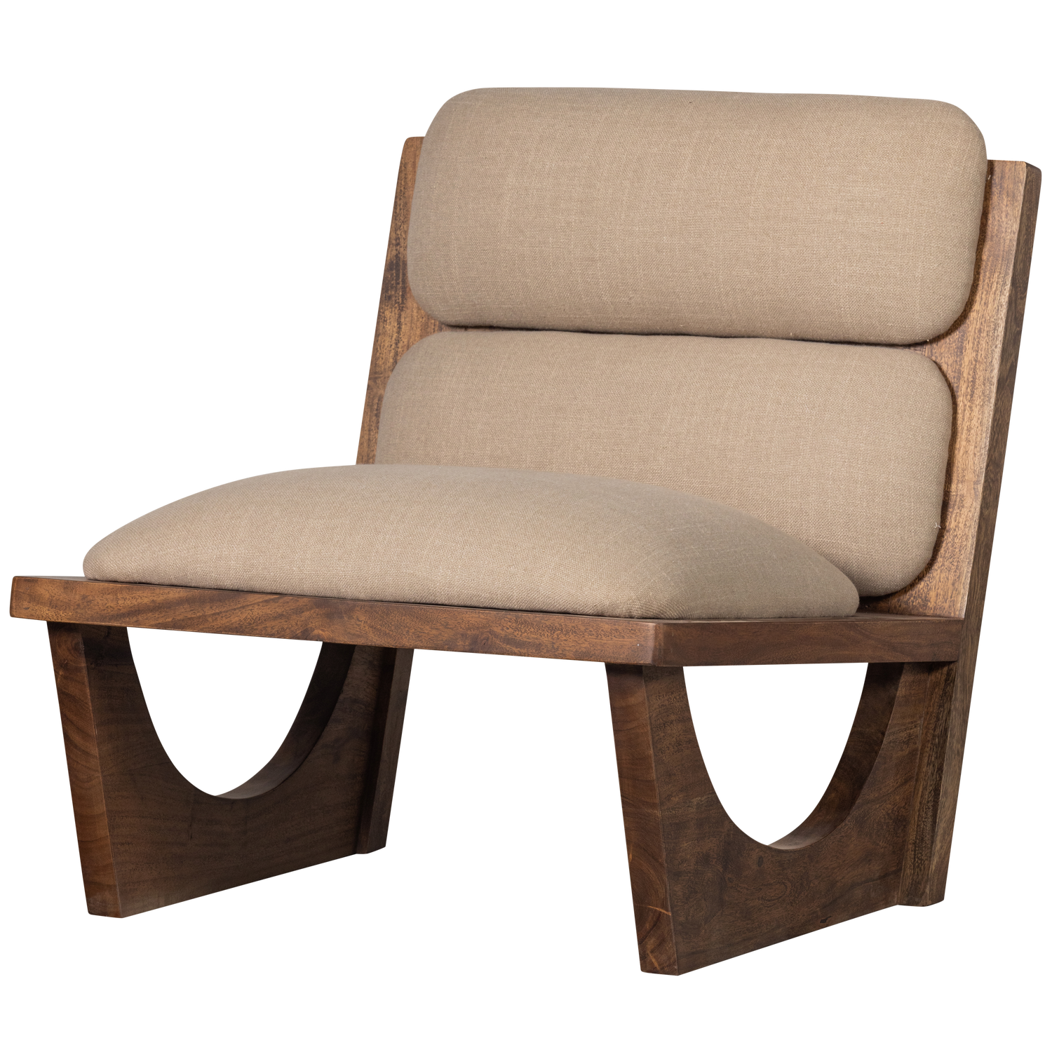 WOOOD fotoliu OPULENT ARMCHAIR BOUCLE/WOOD | Acacia | Natural | 71x70x80 cm