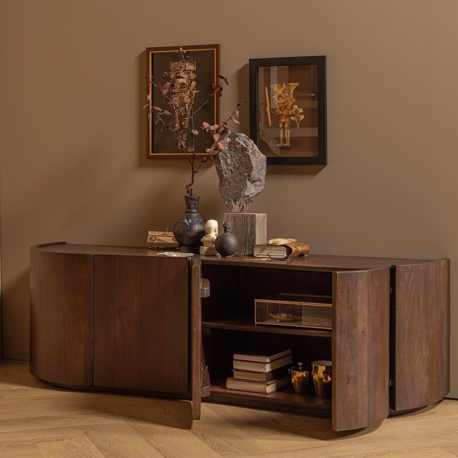 SENSE DRESSER 4-DOOR MANGO WALNUT