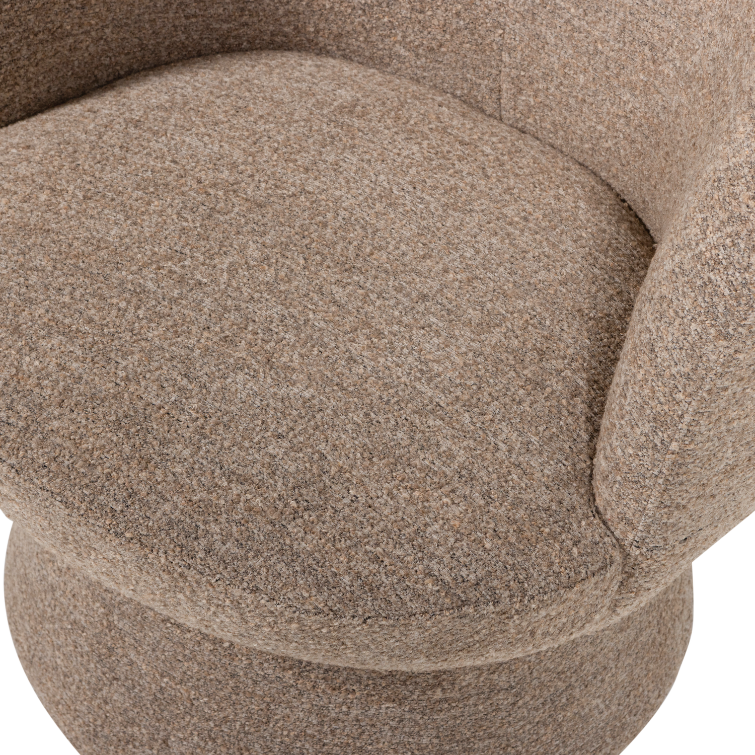 SHUFFLE SWIVEL ARMCHAIR BROWN MELANGE
