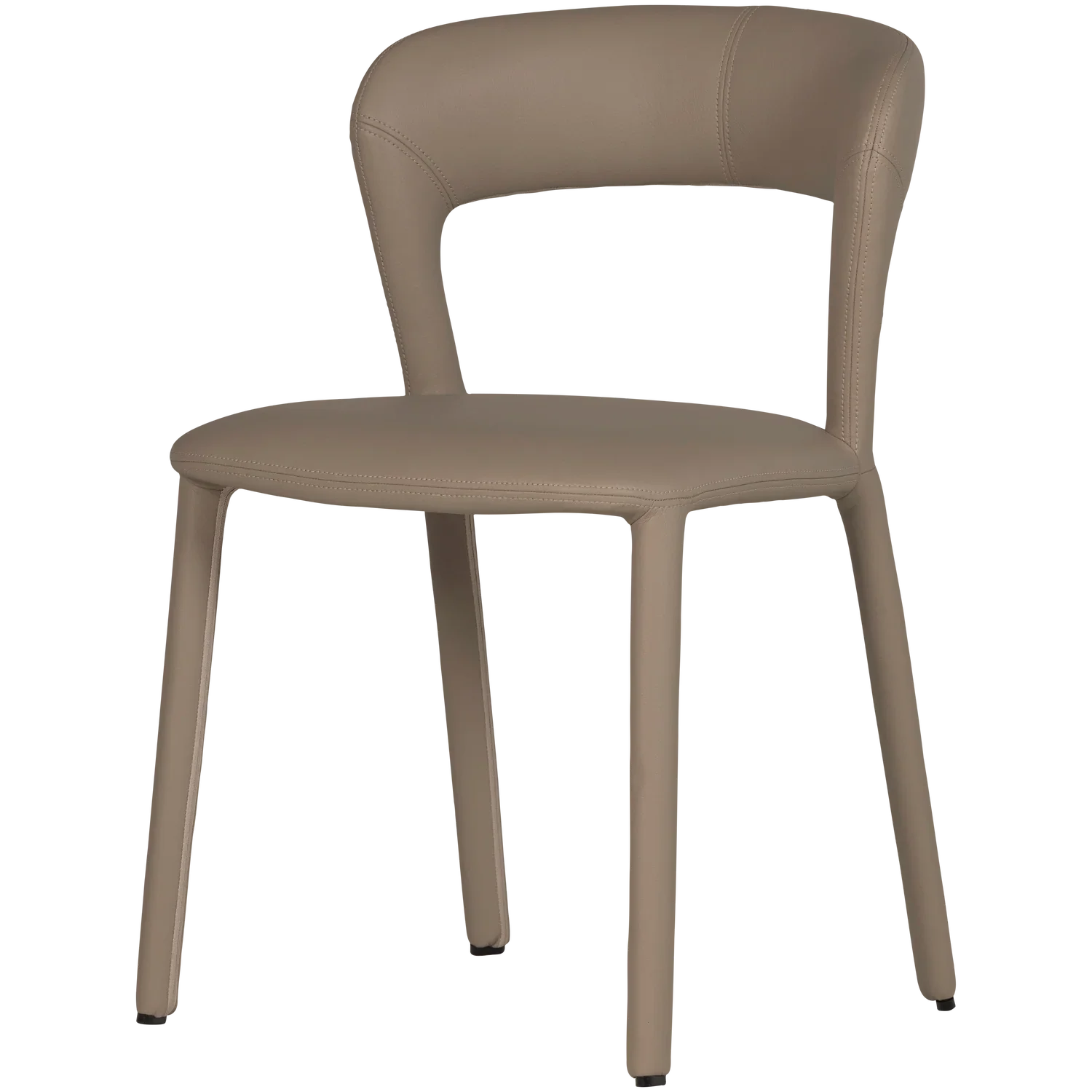 NOBLE DINING CHAIR LEATHERLOOK SAND