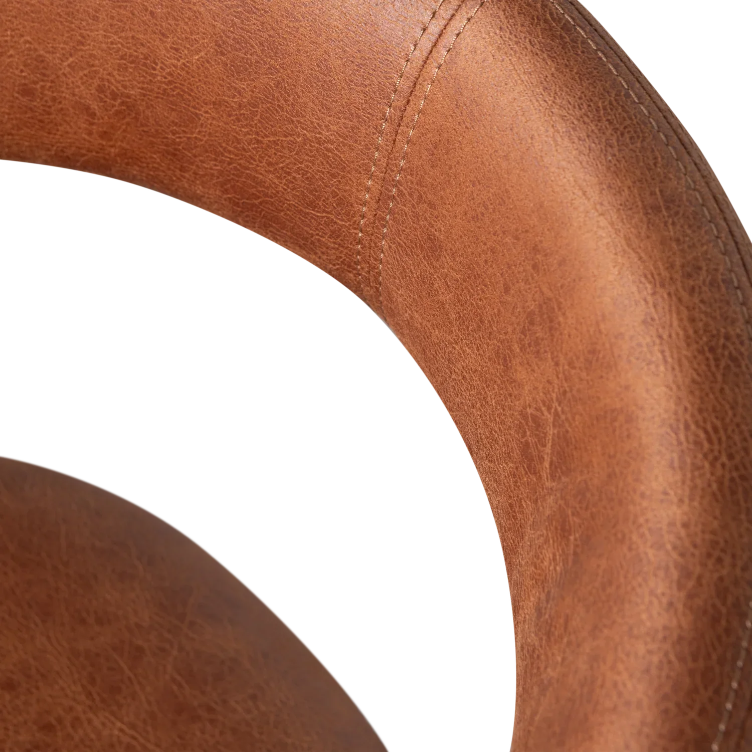 NOBLE DINING CHAIR LEATHERLOOK COGNAC