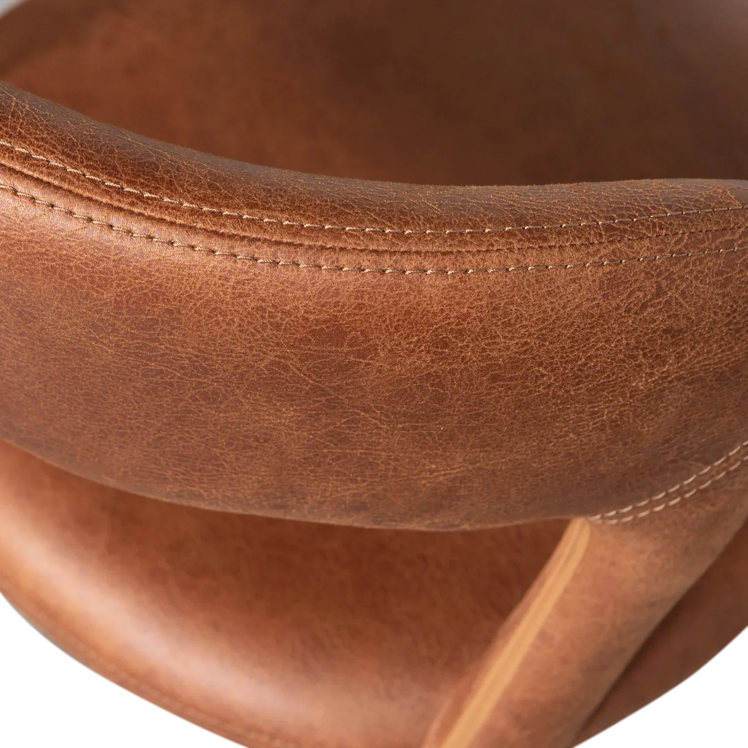 NOBLE DINING CHAIR LEATHERLOOK COGNAC