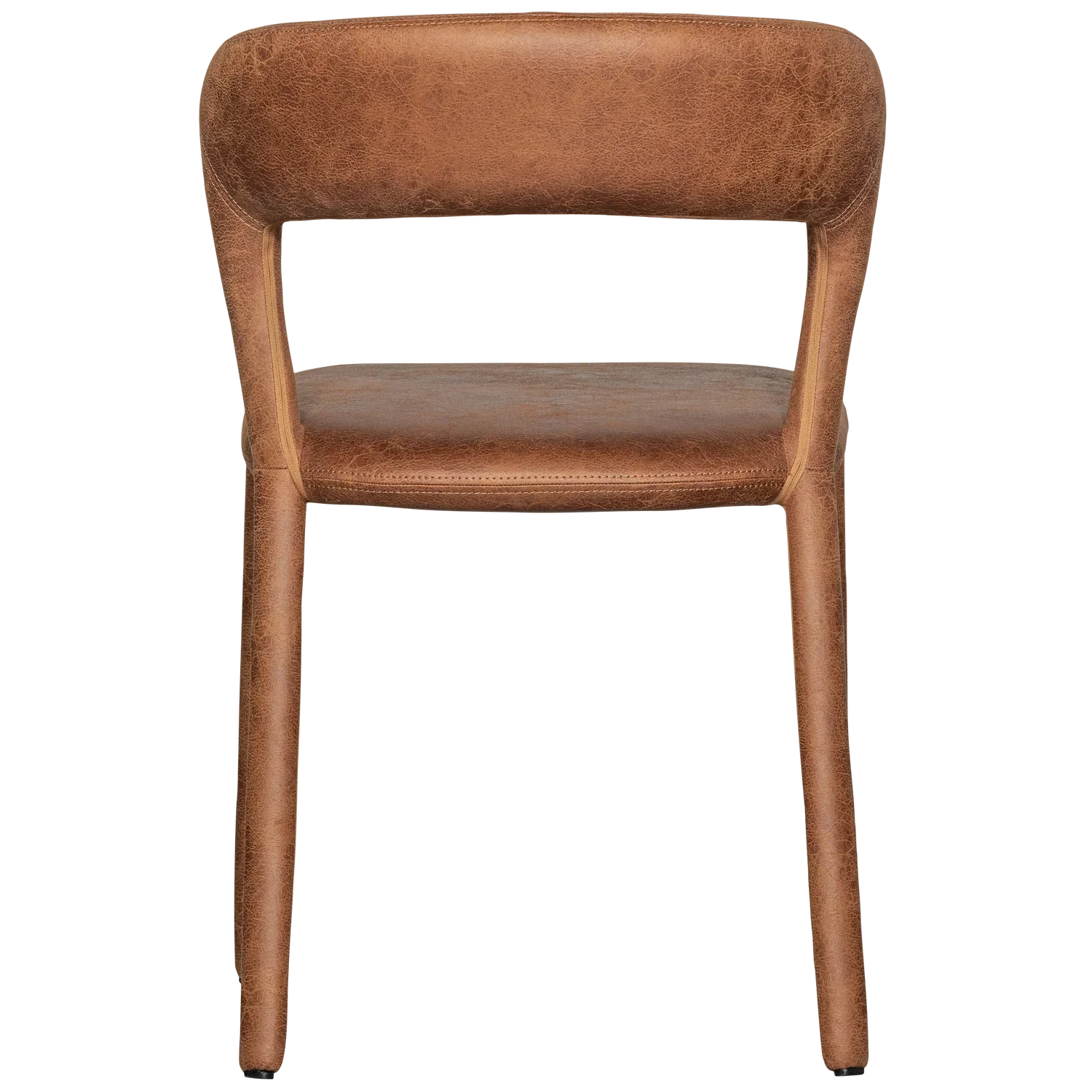 NOBLE DINING CHAIR LEATHERLOOK COGNAC