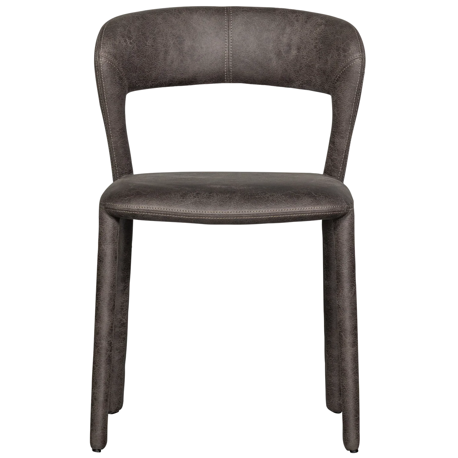 NOBLE DINING CHAIR LEATHERLOOK BLACK/GREY