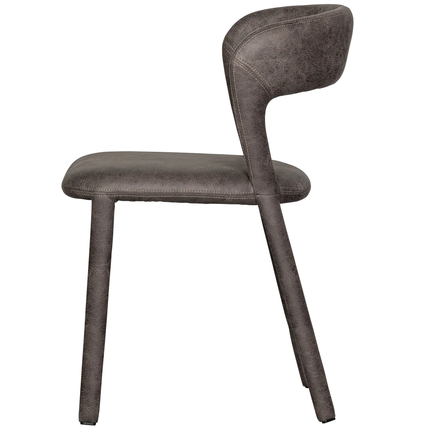 NOBLE DINING CHAIR LEATHERLOOK BLACK/GREY