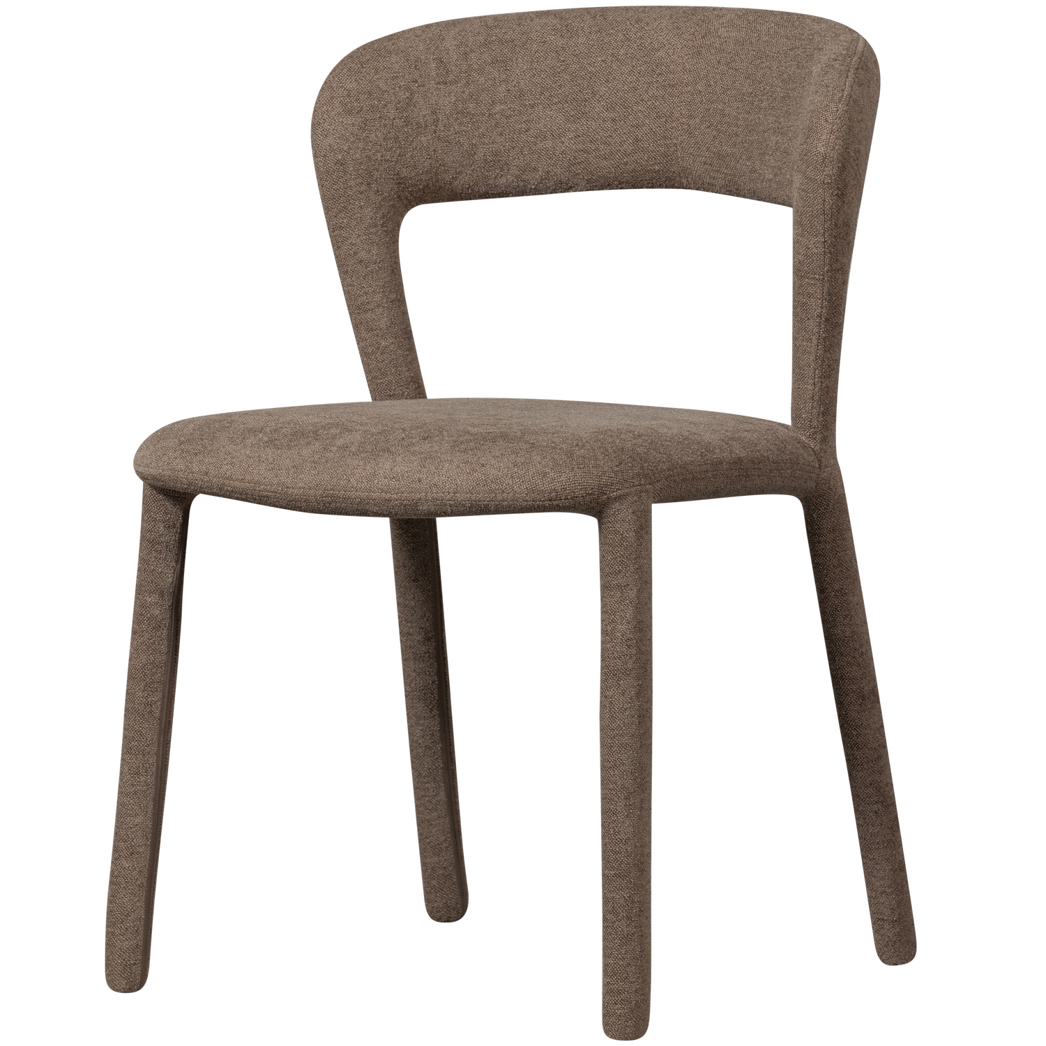 WOOOD scaun dining NOBLE | 100% Pes | Taupe | 76x51x56 cm