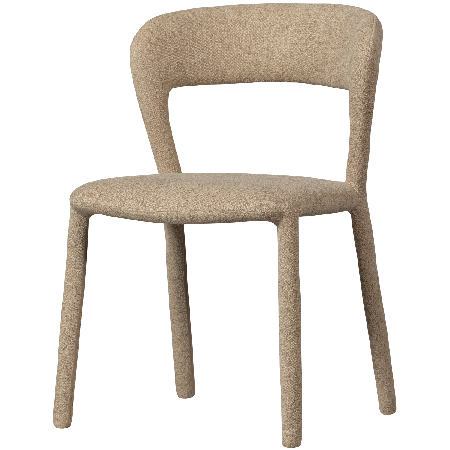 WOOOD scaun dining NOBLE | 100% Pes | Nisipiu | 76x51x56 cm