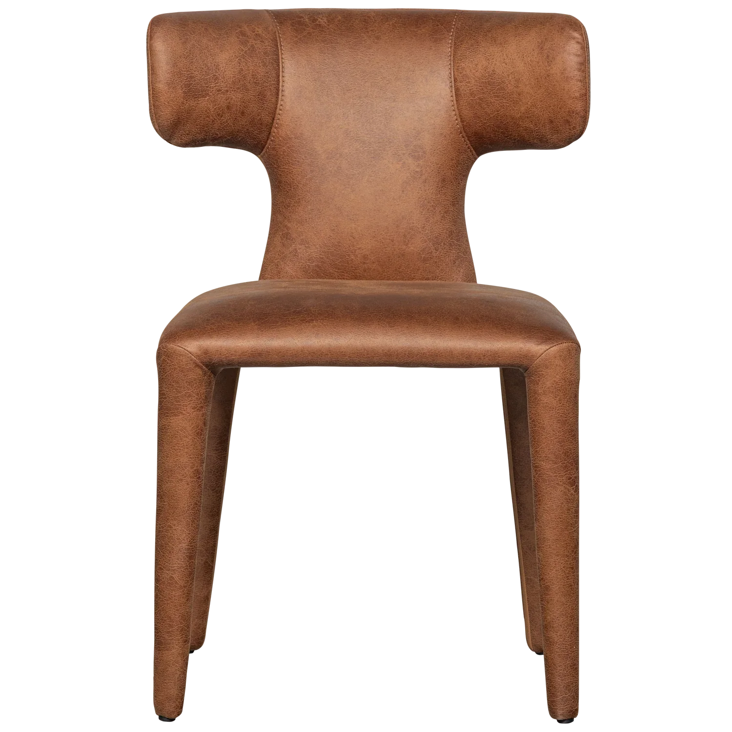 PERMIT DINING CHAIR LEATHER LOOK COGNAC