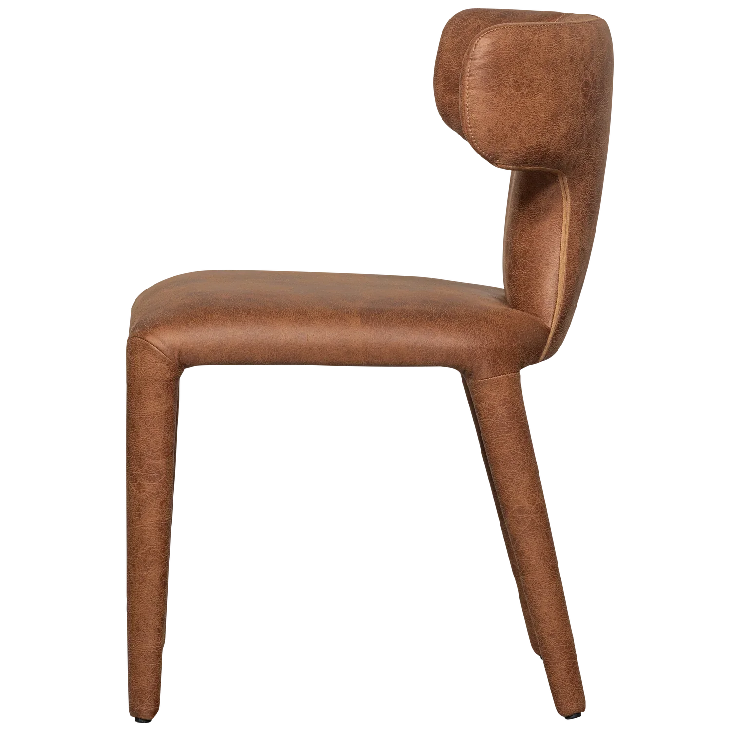 PERMIT DINING CHAIR LEATHER LOOK COGNAC