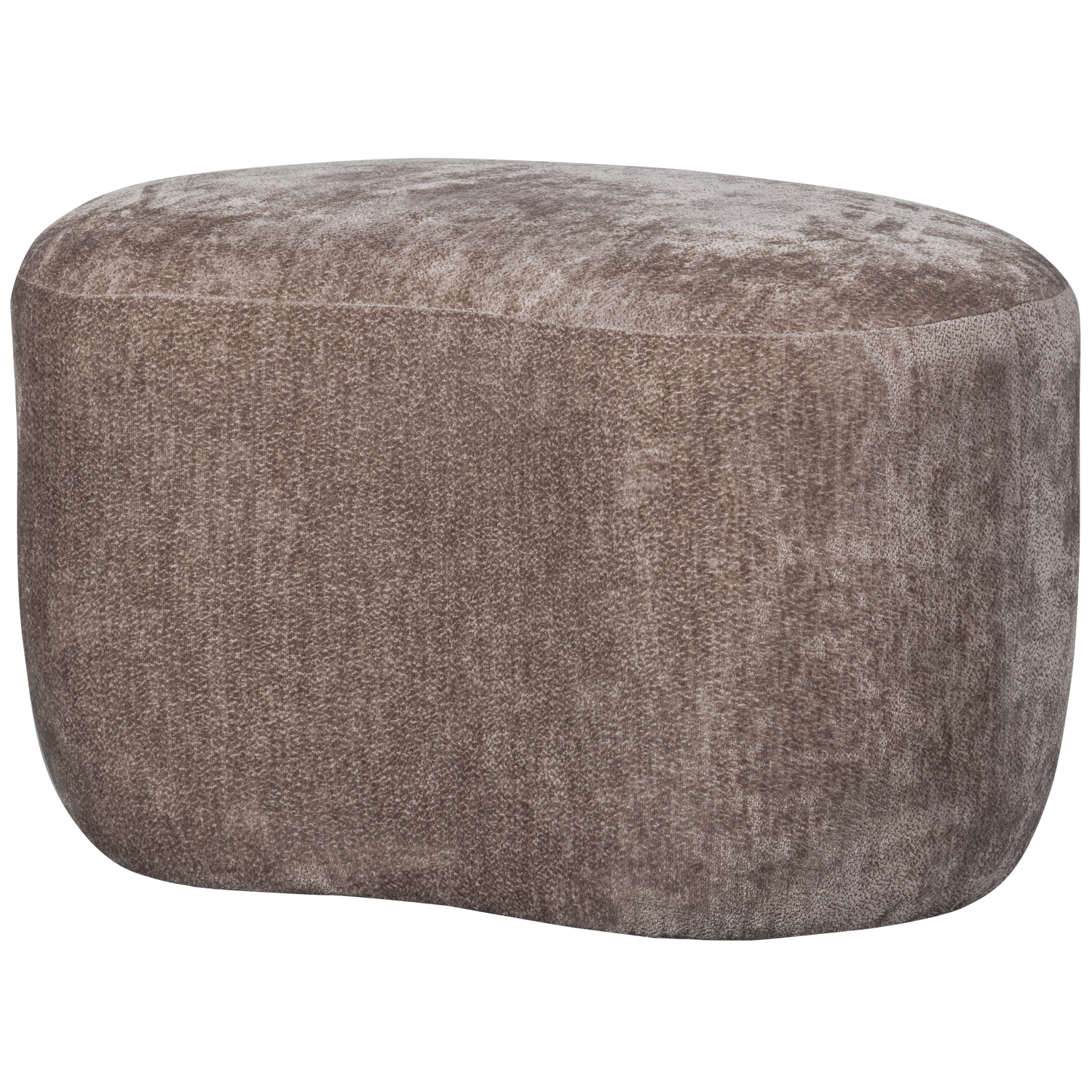 WOOOD puf POPULAR ORGANIC | 100% Pes | Taupe | 43x73x51 cm