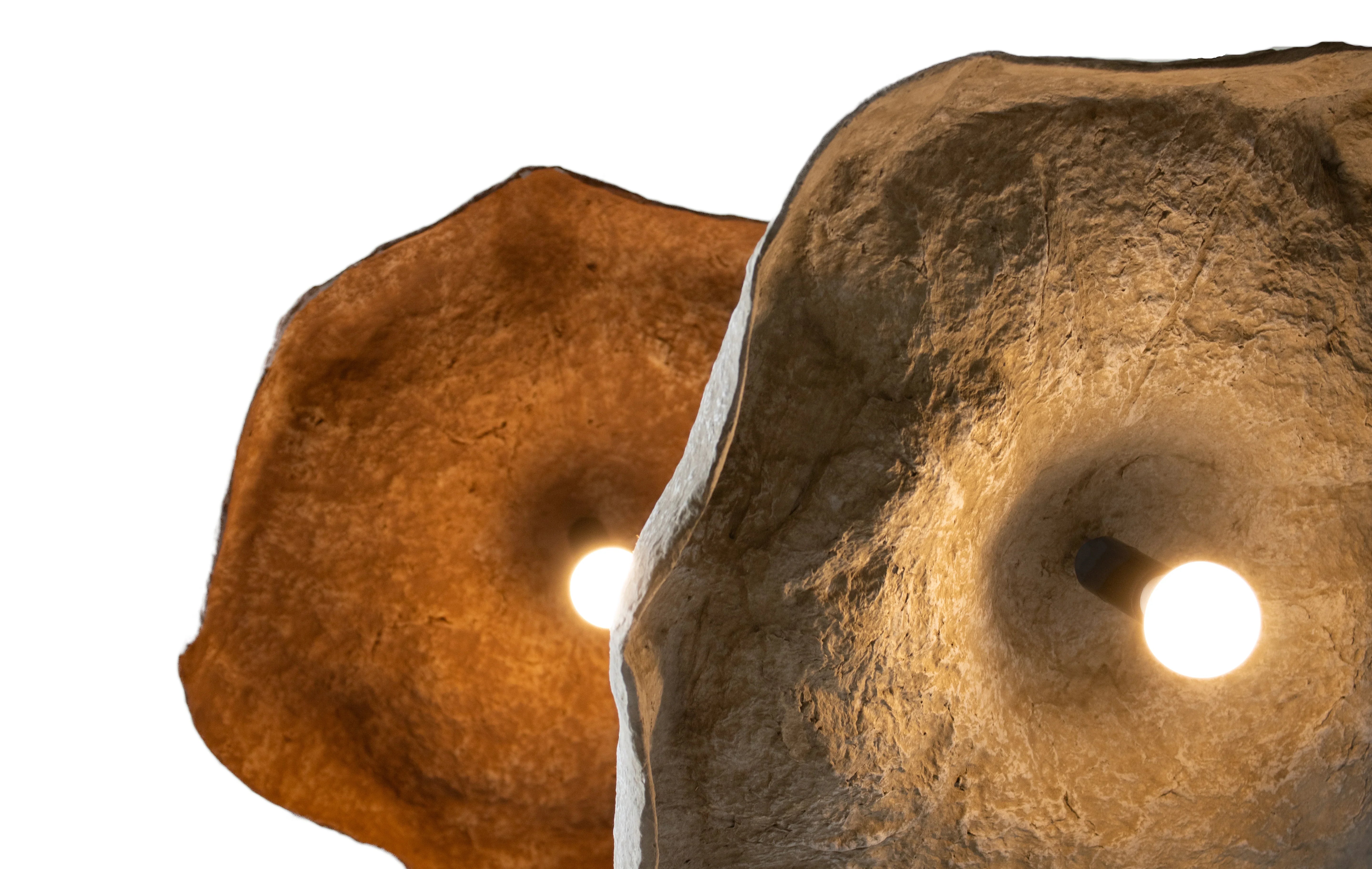 Aeria- Obiect artistic de tavan, iluminat din paper mache