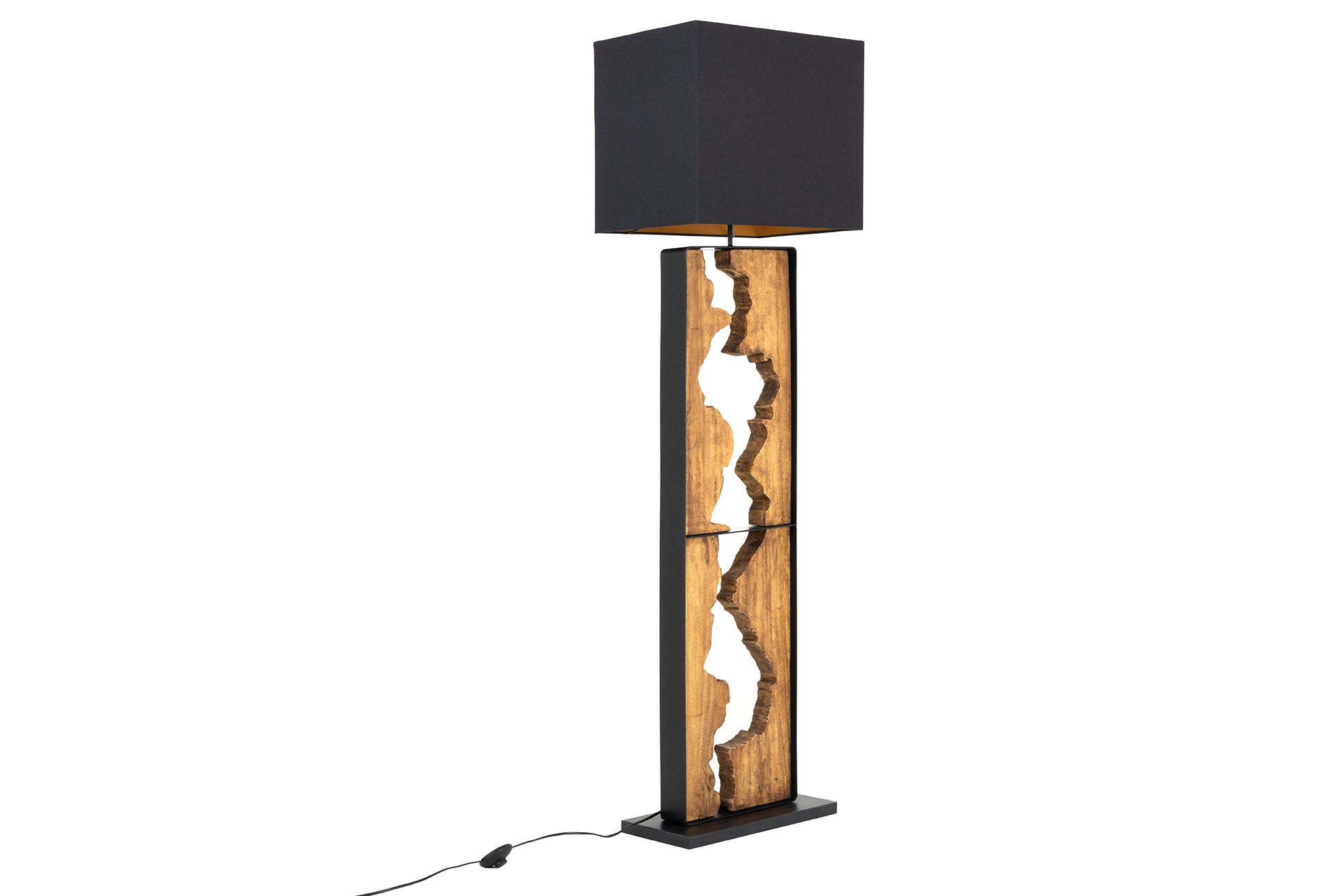 Invicta Lampadar DESIGNED BY NATURE - 165cm | Negru | 45x166x30 cm
