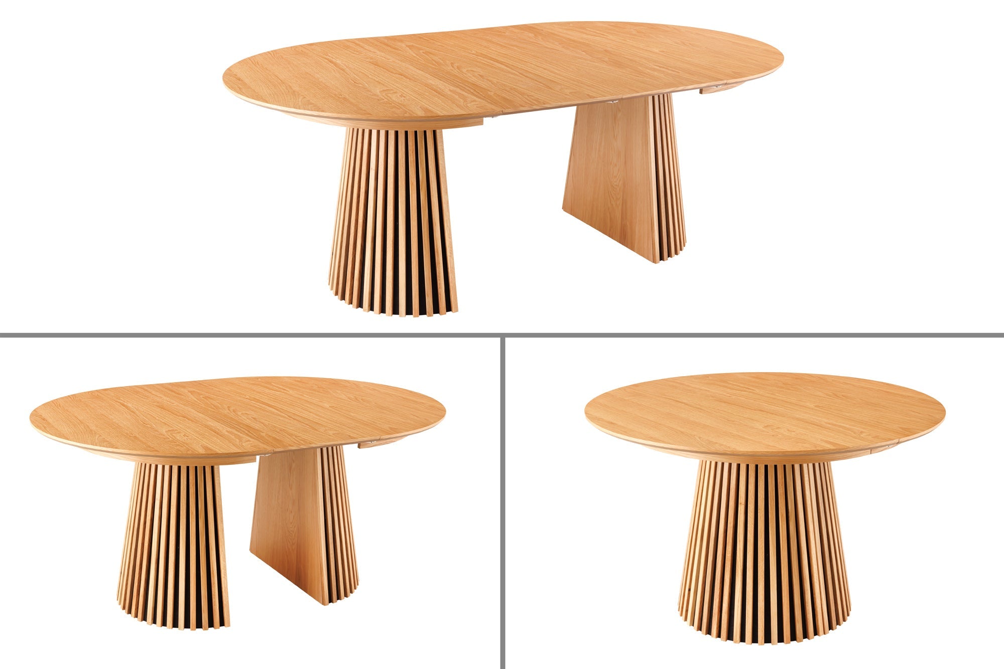 Invicta Masă dining VALHALLA WOOD - 200cm | Stejar, Natural | 120x75x120 cm