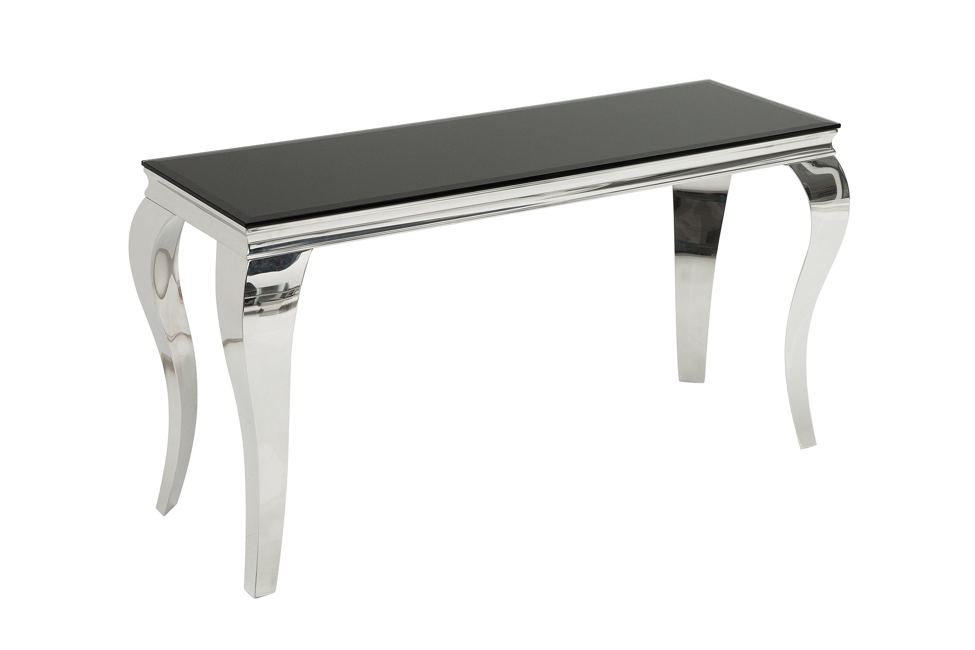 Invicta Consolă MODERN BAROCK - 145cm | Sticlă, Negru | 144x75x50 cm