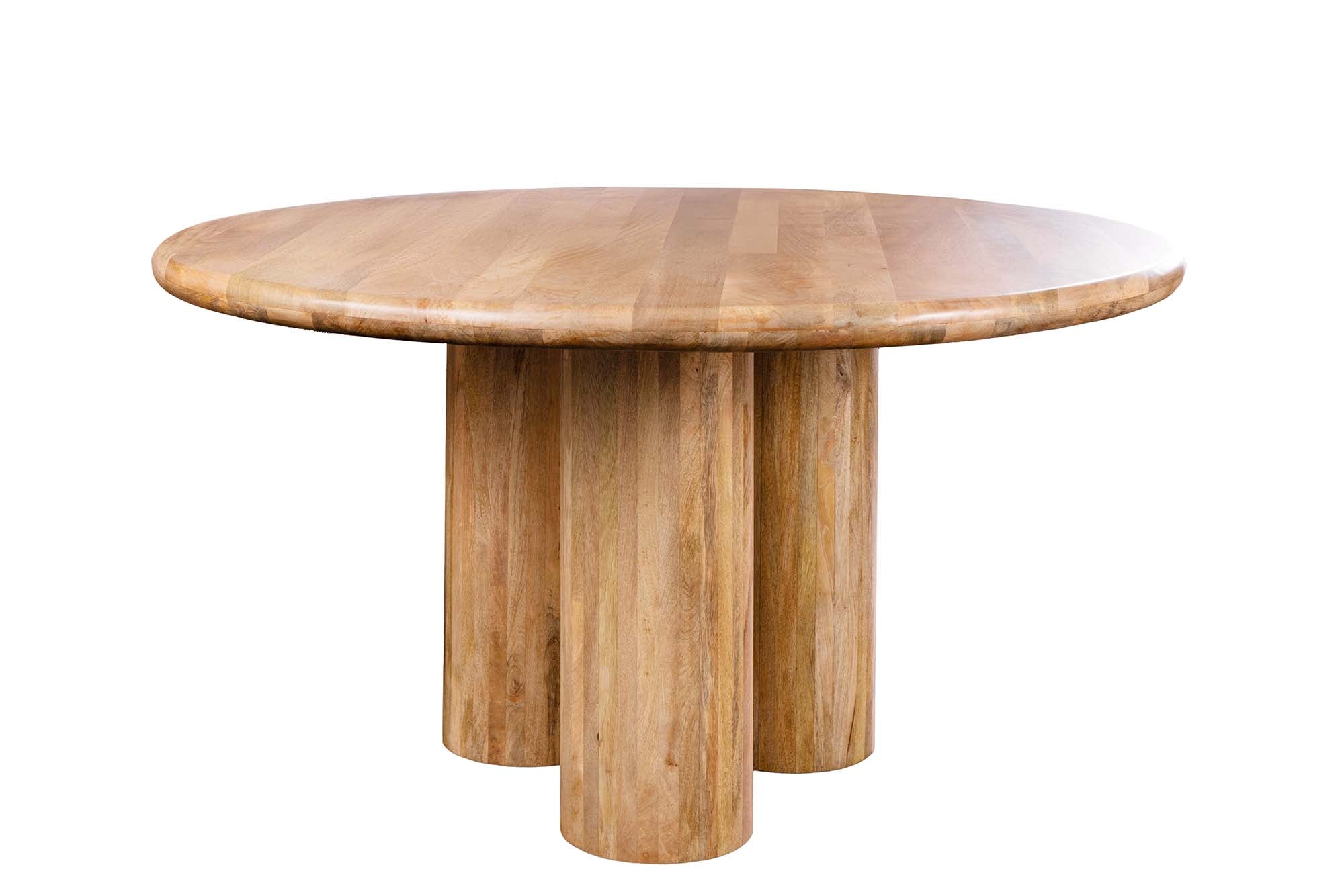 Invicta Masă dining ART DECO - 140cm | Mango, Natural | 140x76.5x140 cm