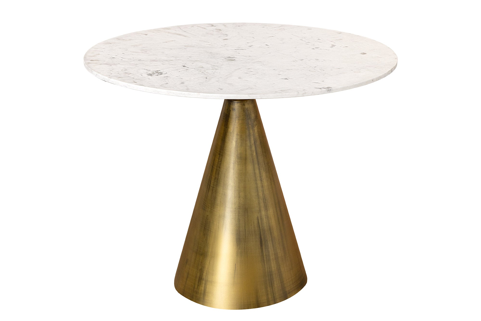 Invicta Masă dining ELEGANCIA - 100cm | Marmură, Alb | 100x77x100 cm
