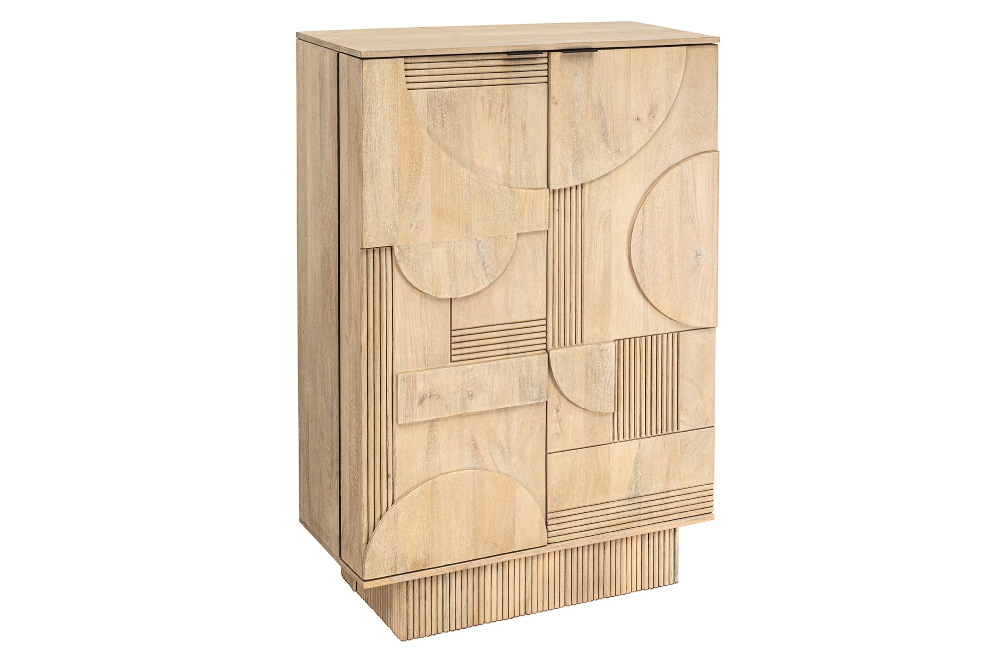 Invicta Dulap ART DECO - 140cm | Mango, Alb | 95x141x42 cm