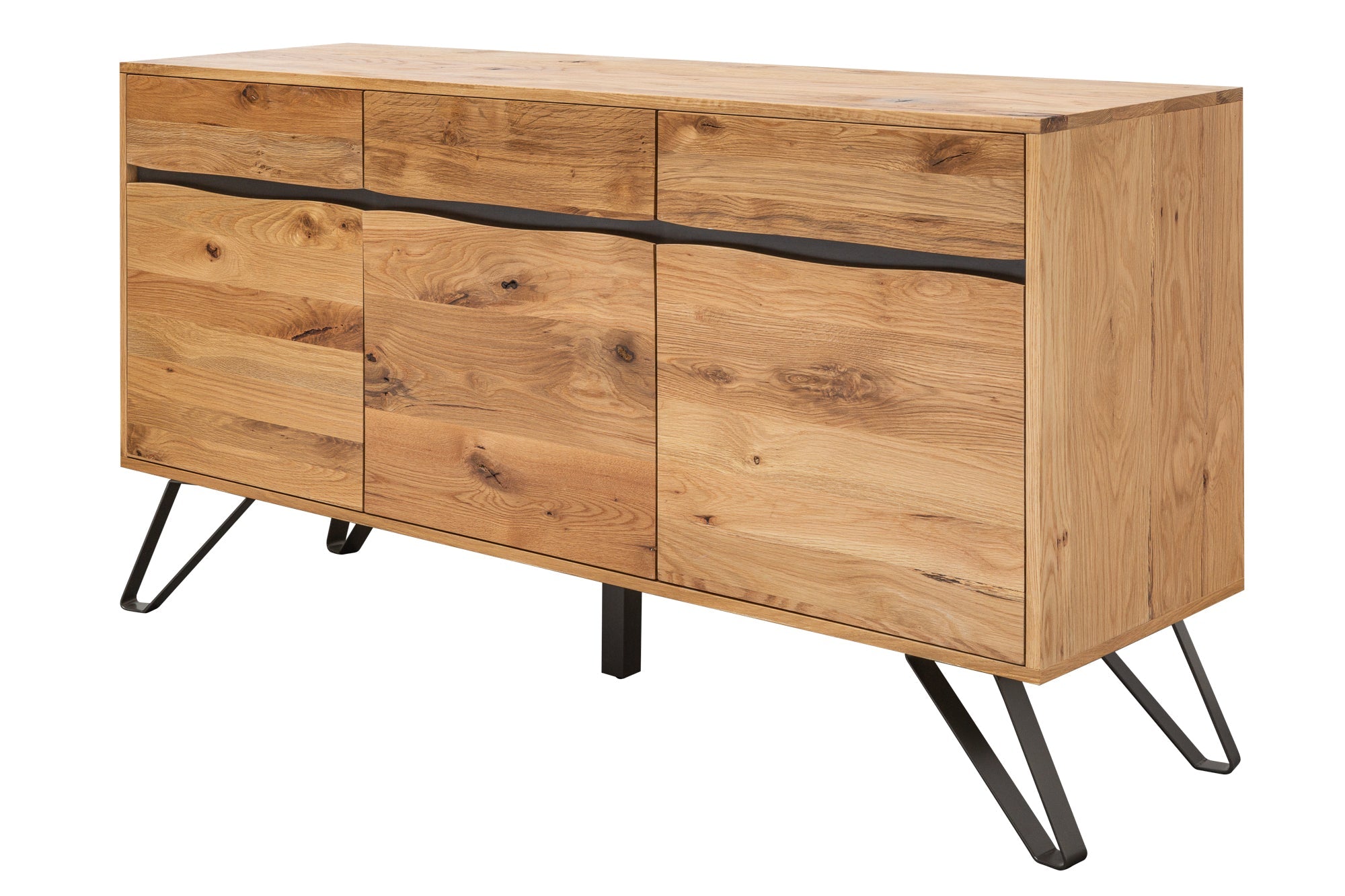 Invicta Comodă LIVING EDGE - 160cm | Stejar | 160x88x45 cm