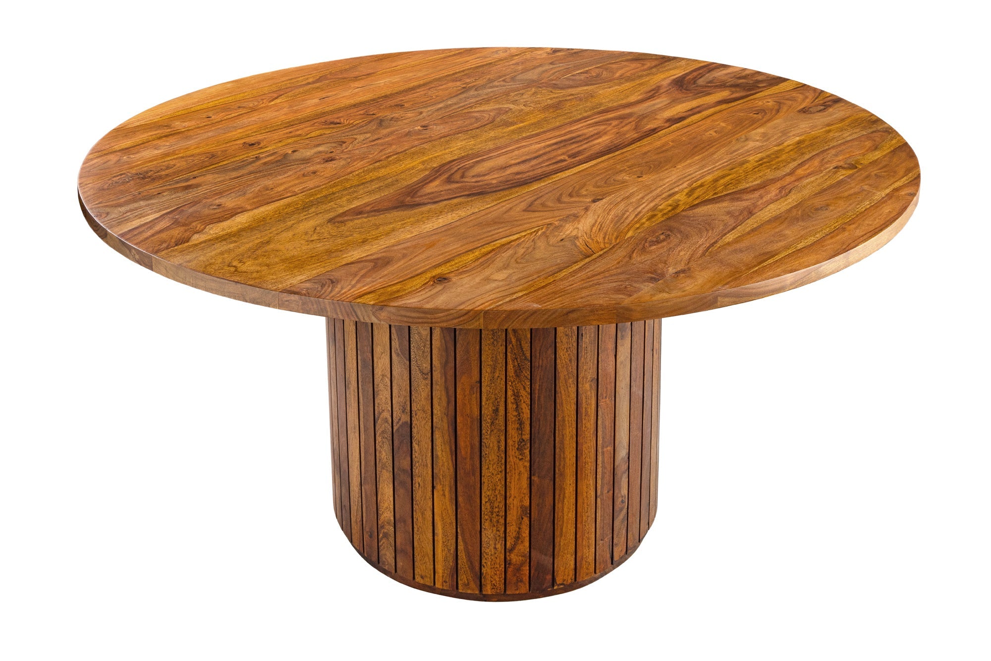 Invicta Masă dining TRES CHIC - 140cm | Sheesham, Maro | 140x76x140 cm