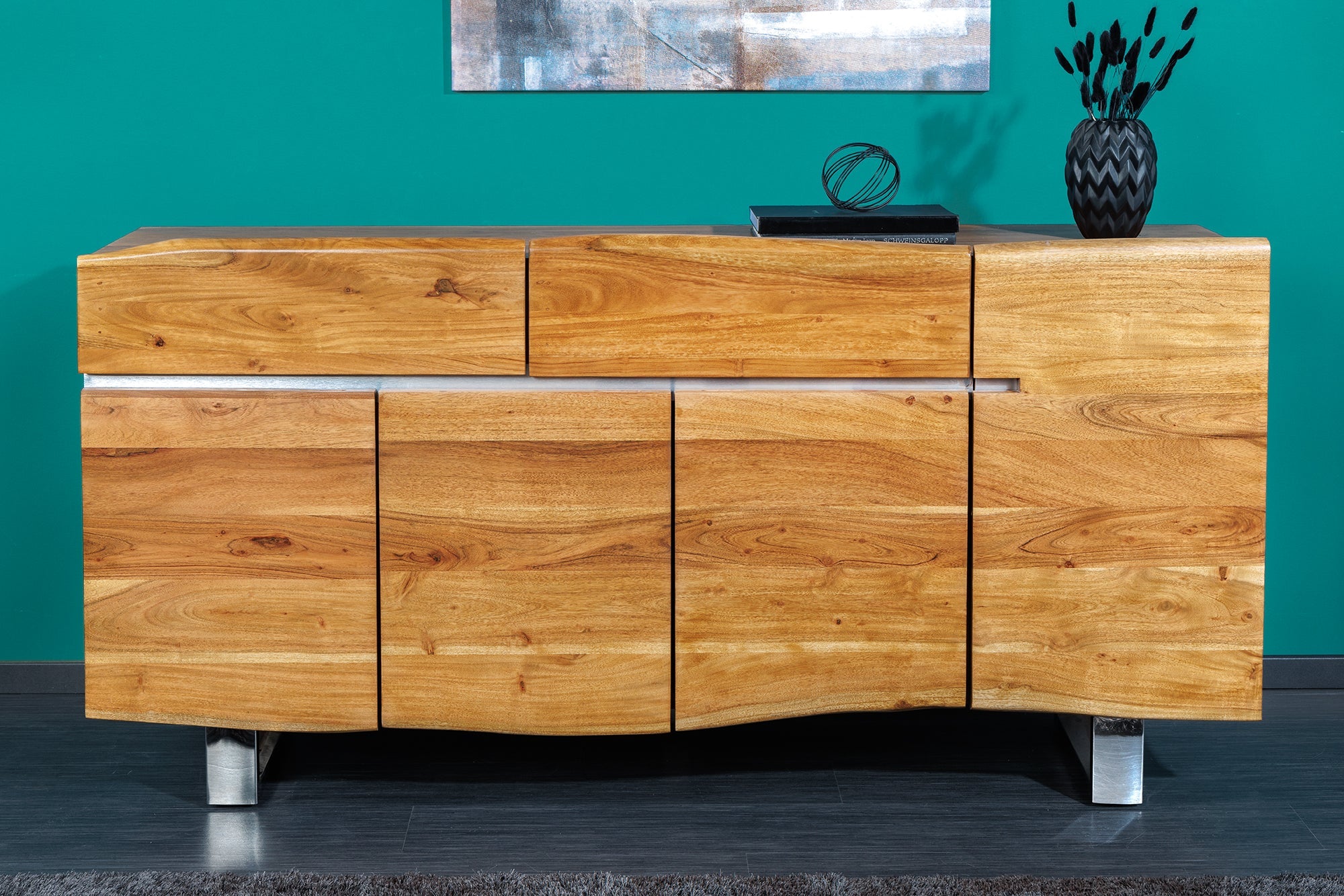 Invicta Comodă MAMMUT - 170cm | Acacia | 170x90x45 cm