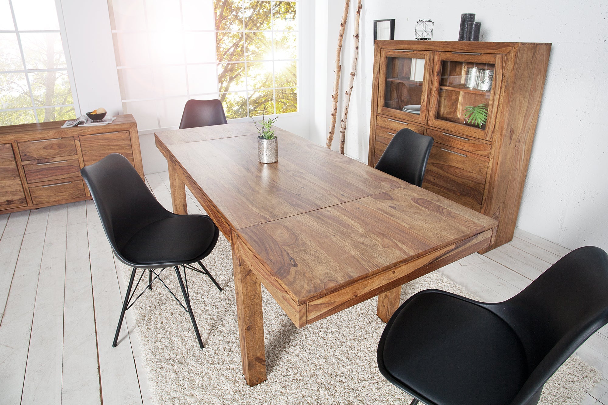 Invicta Masă dining LAGOS - 200cm | Sheesham | 120x75x80 cm