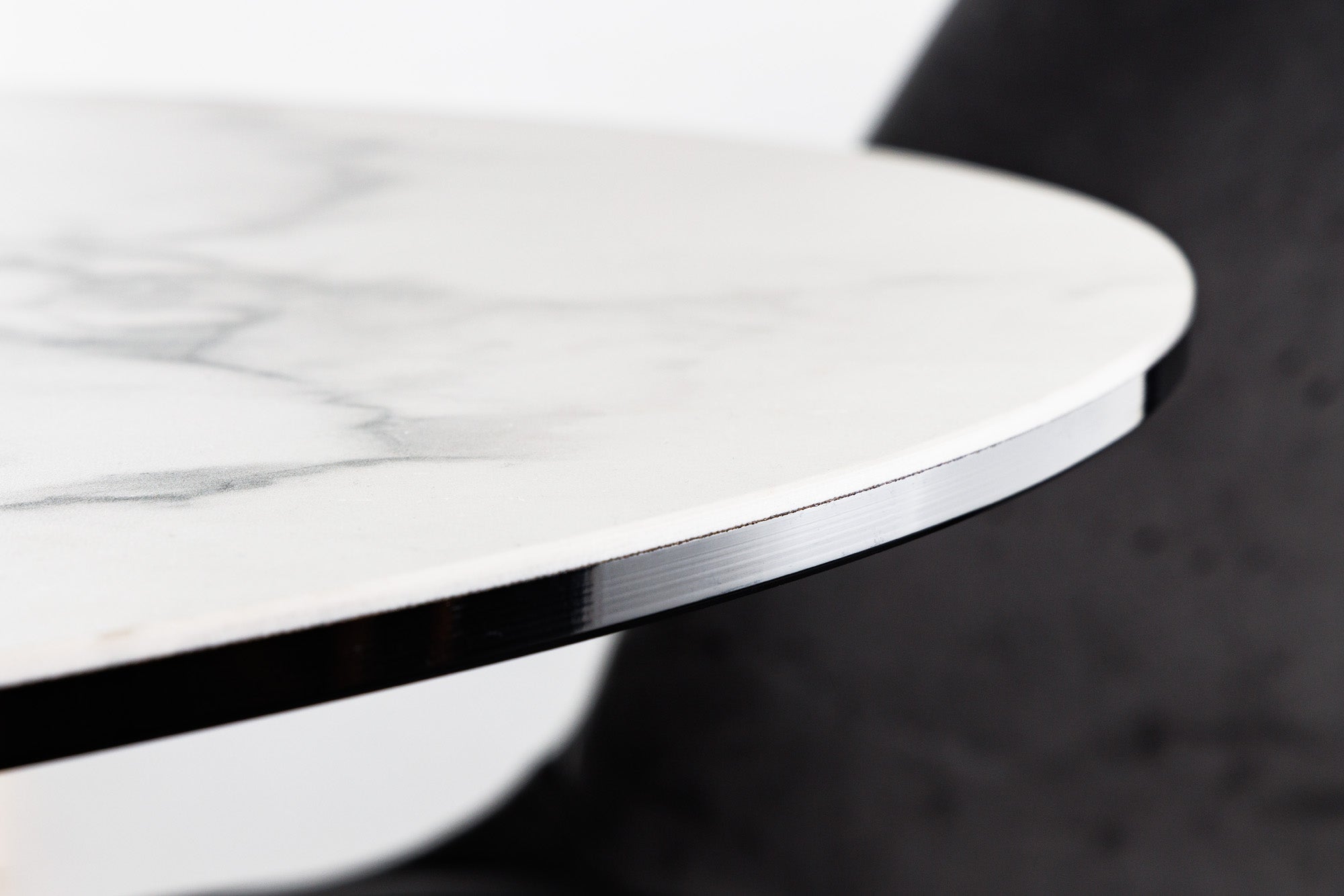Invicta Masă dining CIRCULAR - 120cm | Marmură, Alb | 120x76x120 cm
