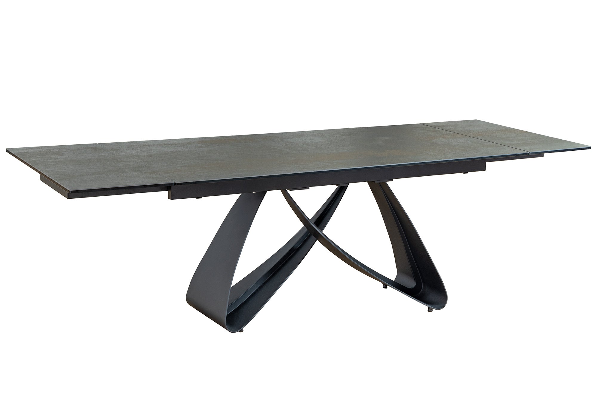 Invicta Masă dining INFINITY - 260cm | Marmură, Sticlă, Negru | 260x76x90 cm