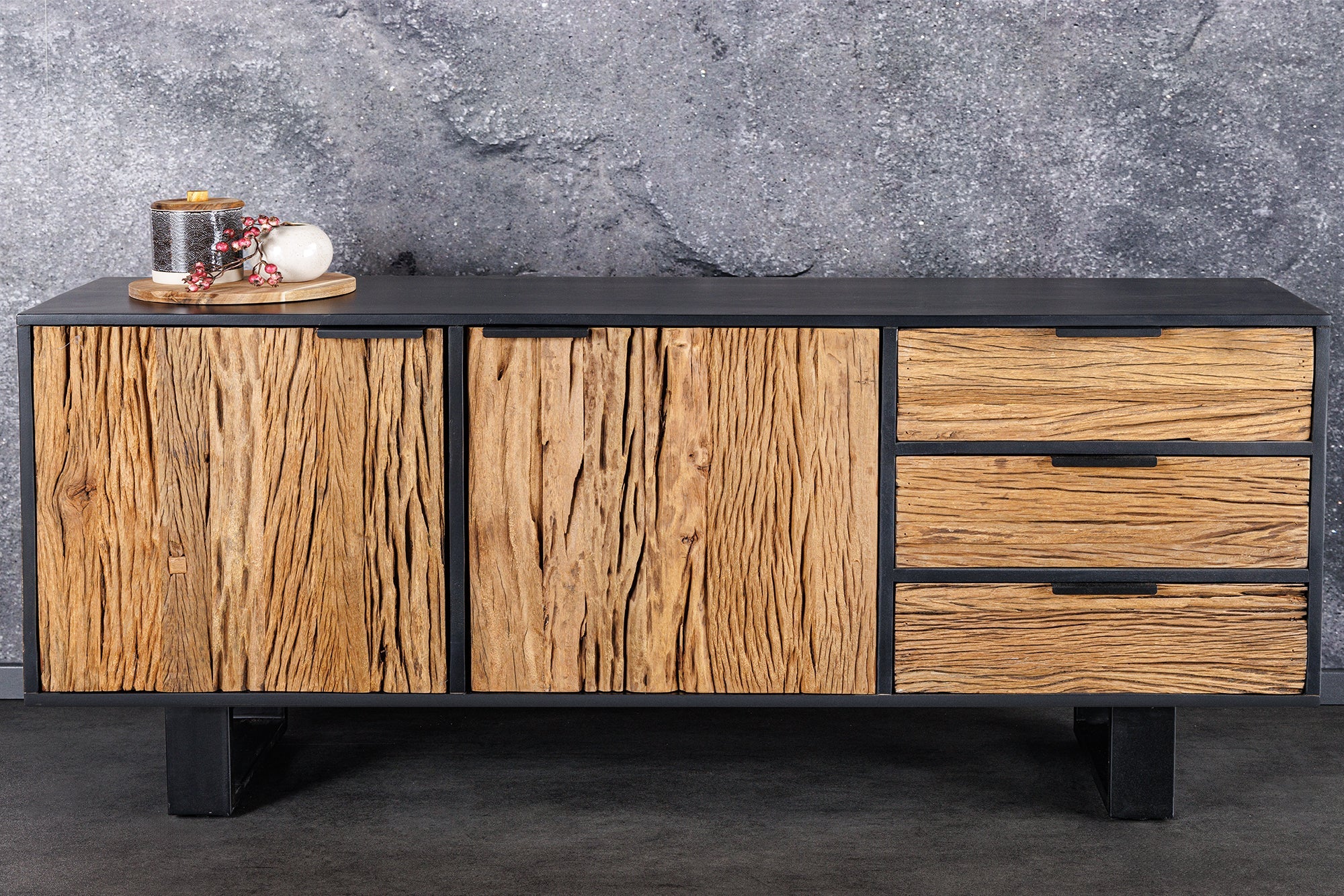 Invicta Comodă BARRACUDA - 150cm | Mango | 150x75x40 cm