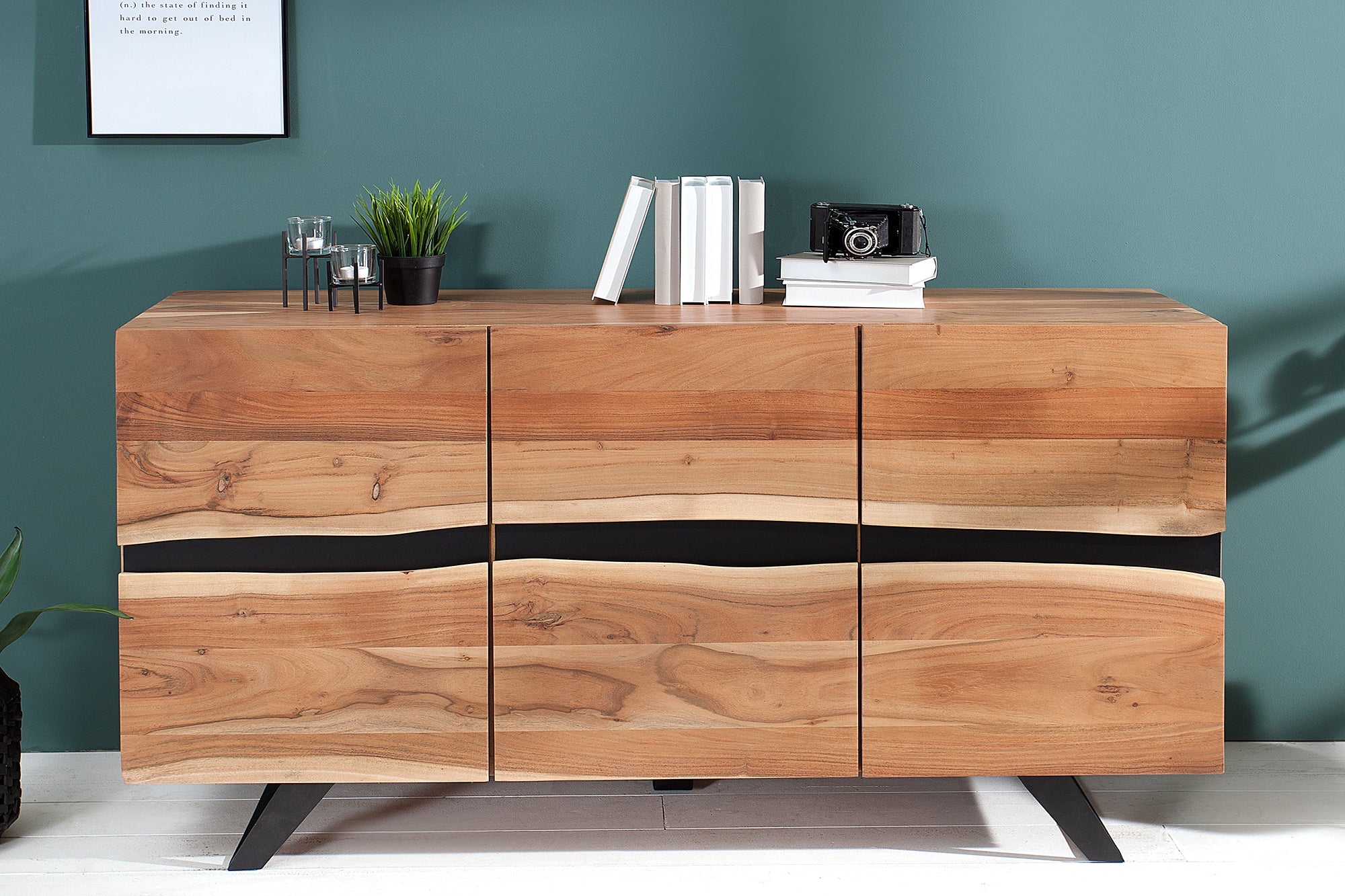 Invicta Comodă AMAZONAS - 150cm | Acacia | 150x85x43 cm