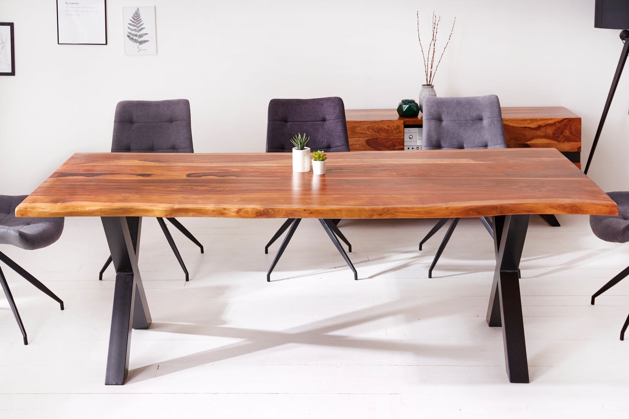 Invicta Masă dining AMAZONAS - 180cm | Sheesham, Natural | 180x76x90 cm