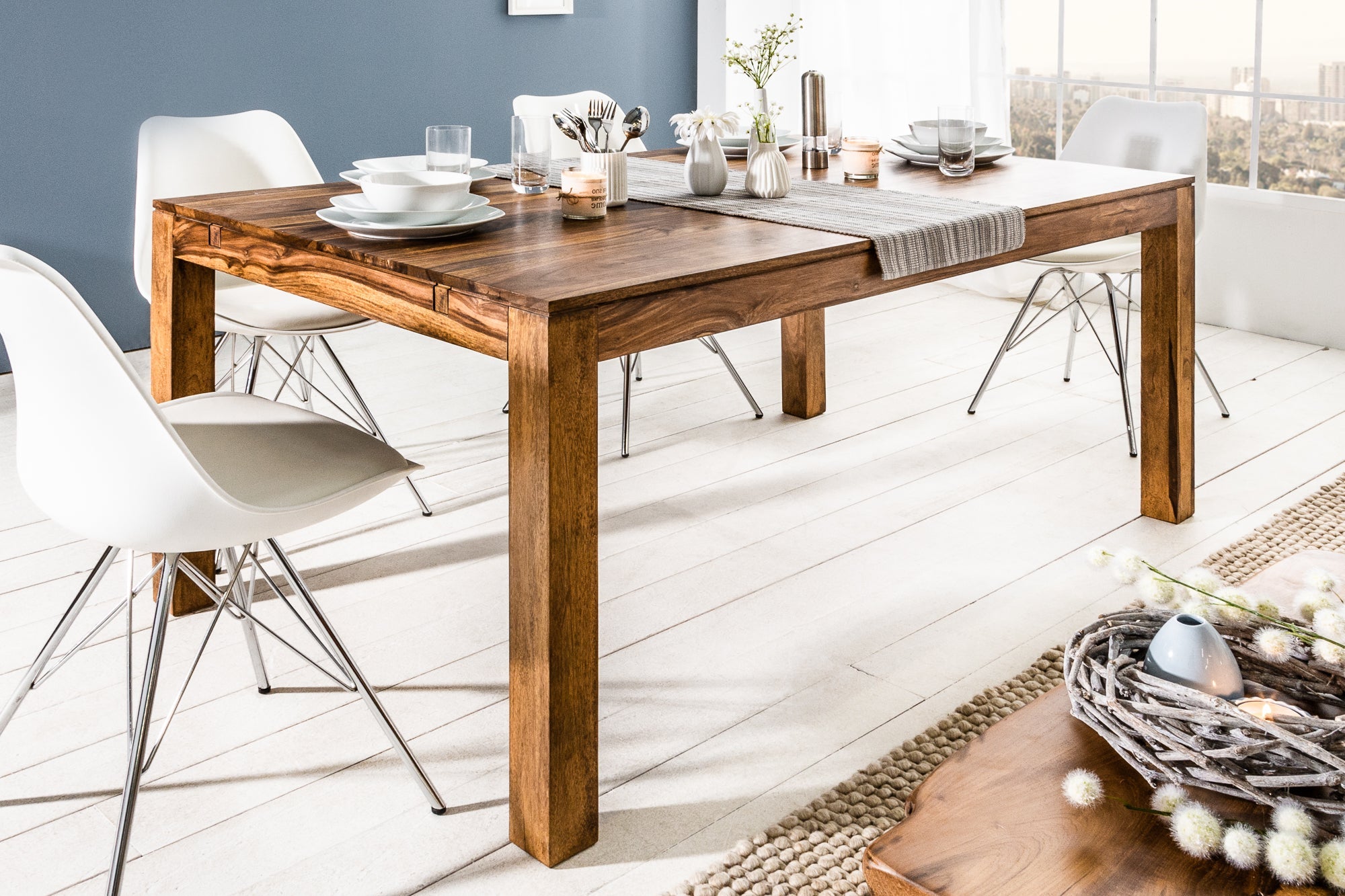 Invicta Masă dining LAGOS - 240cm | Sheesham | 160x76x100 cm