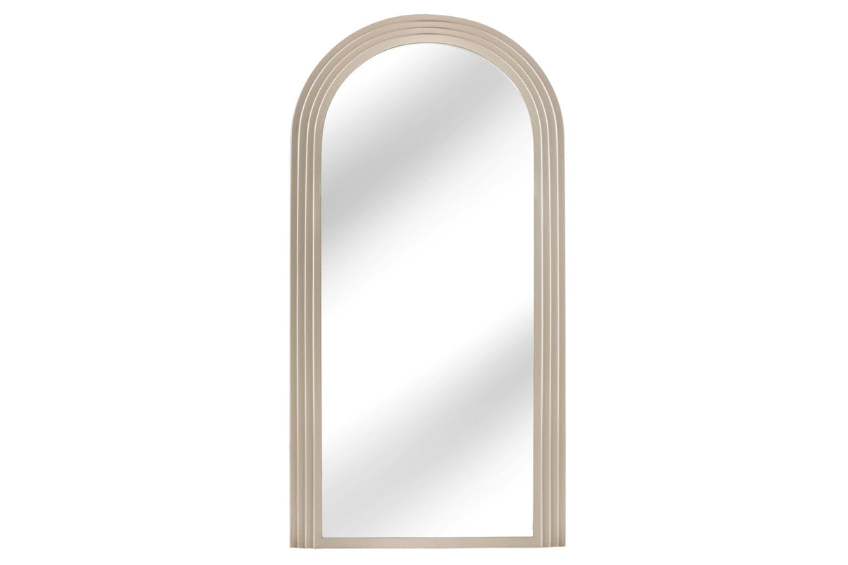 Oglindă de Perete Invicta Interior ART DECO 160 cm, Ramă Finisată în Greige