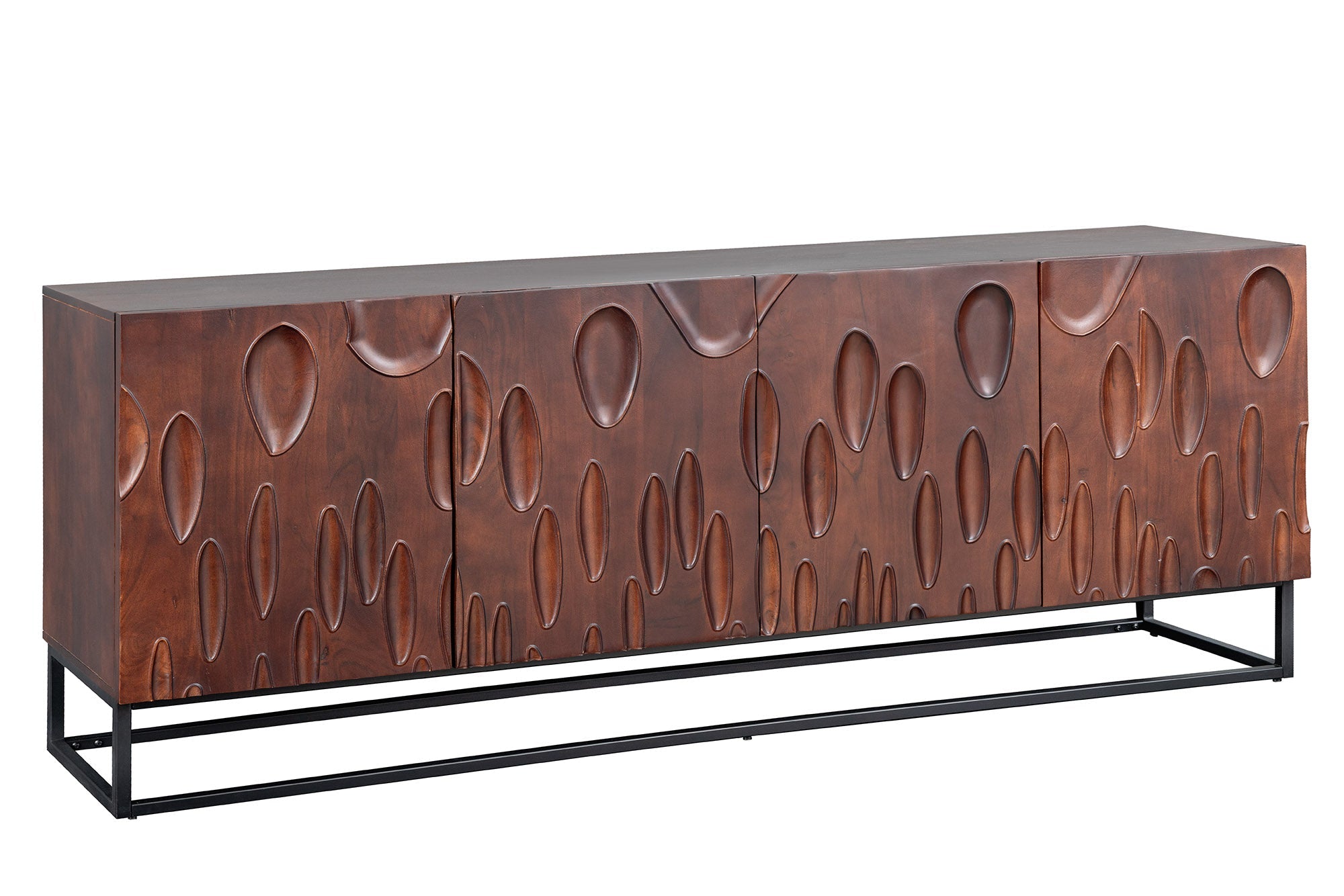Invicta Comodă DUNE - 175cm | Acacia, Maro | 175x76x40 cm