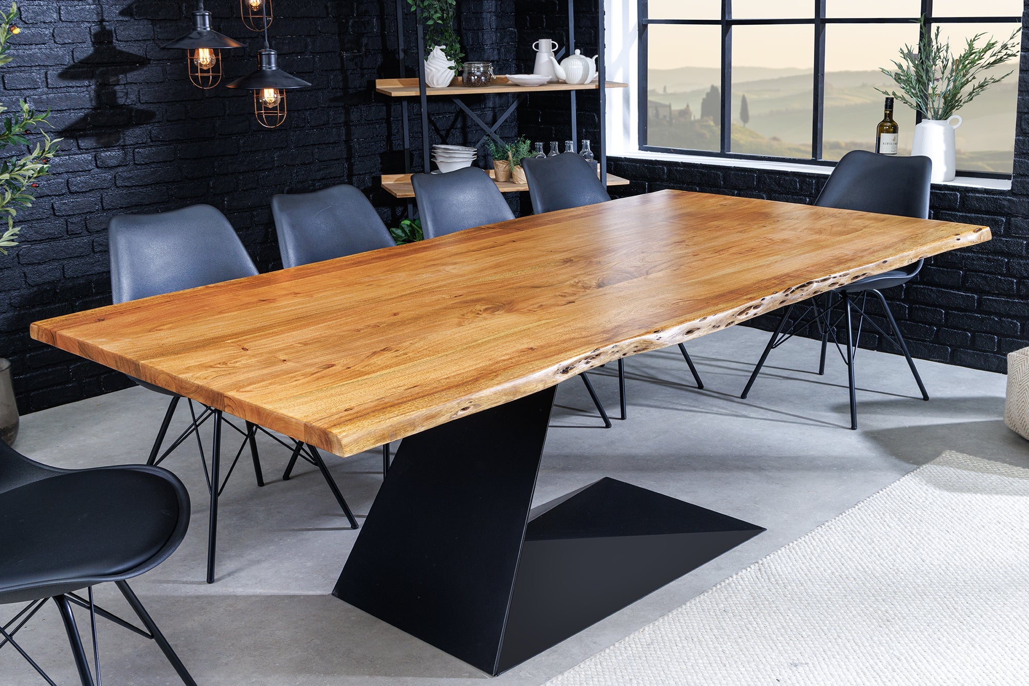 Invicta Masă dining MAMMUT BALANCE - 200cm | Acacia | 200x76x100 cm