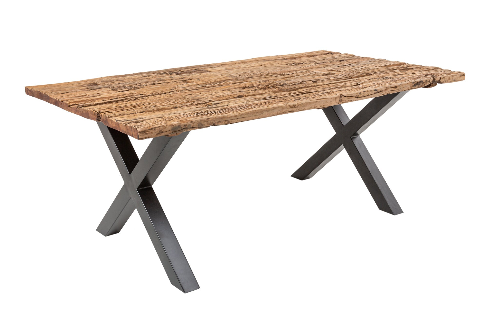 Invicta Masă dining BARRACUDA - 220cm | Sticlă, Natural | 220x75x100 cm