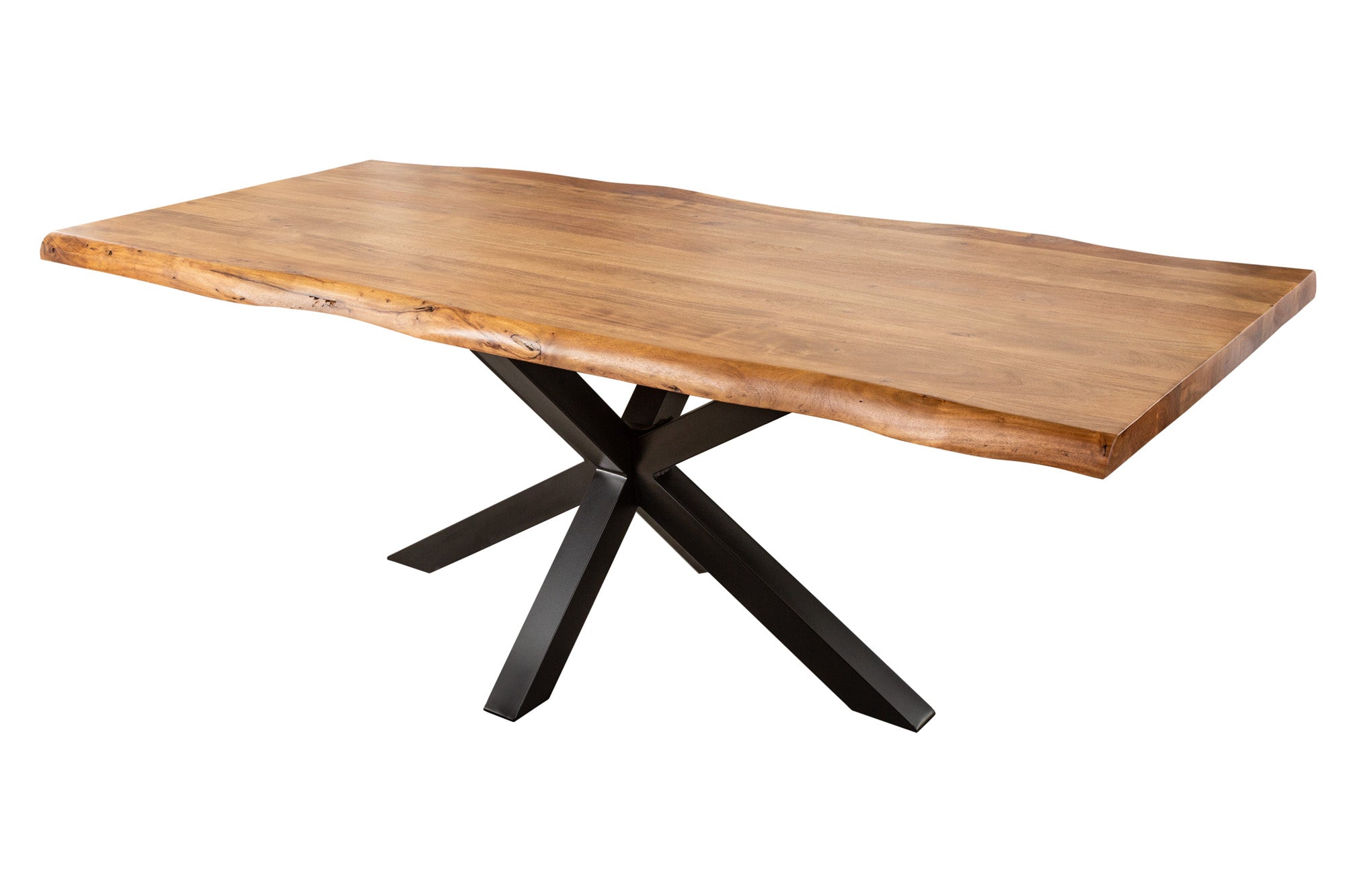 Invicta Masă dining MAMMUT NATURE - 220cm | Acacia, Natural | 220x77x100 cm