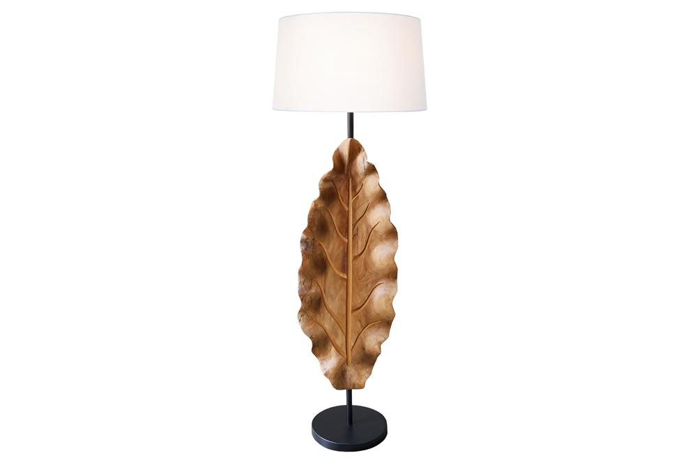 Invicta Lampadar LEAF - 130cm | Alb | 45x131x45 cm