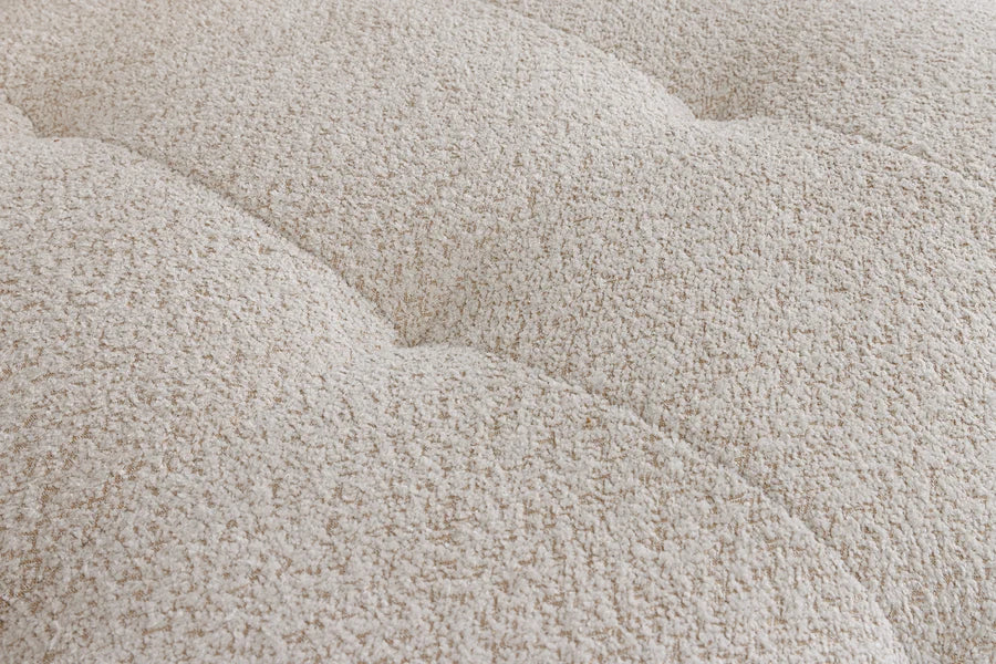 Canapea / Daybed XL Invicta Interior ROYAL 295 cm, Huse Detașabile, Țesătură Bouclé Bej Șampanie