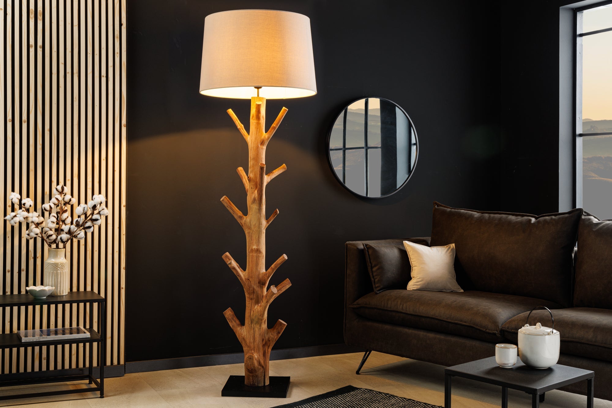 Invicta Lampadar TREE NATURE - 175cm | Mango, In | 55x175x55 cm
