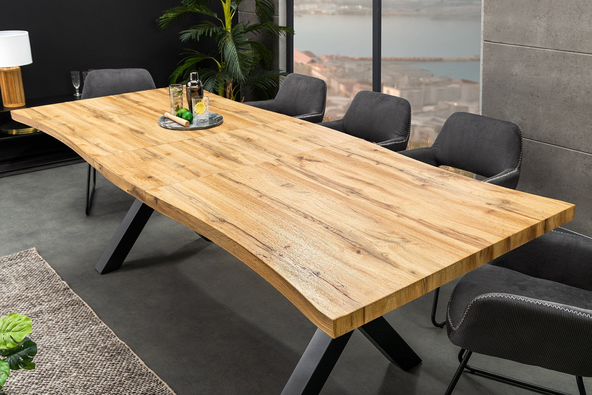 Invicta Masă dining WILD - 200cm | Stejar, Natural
