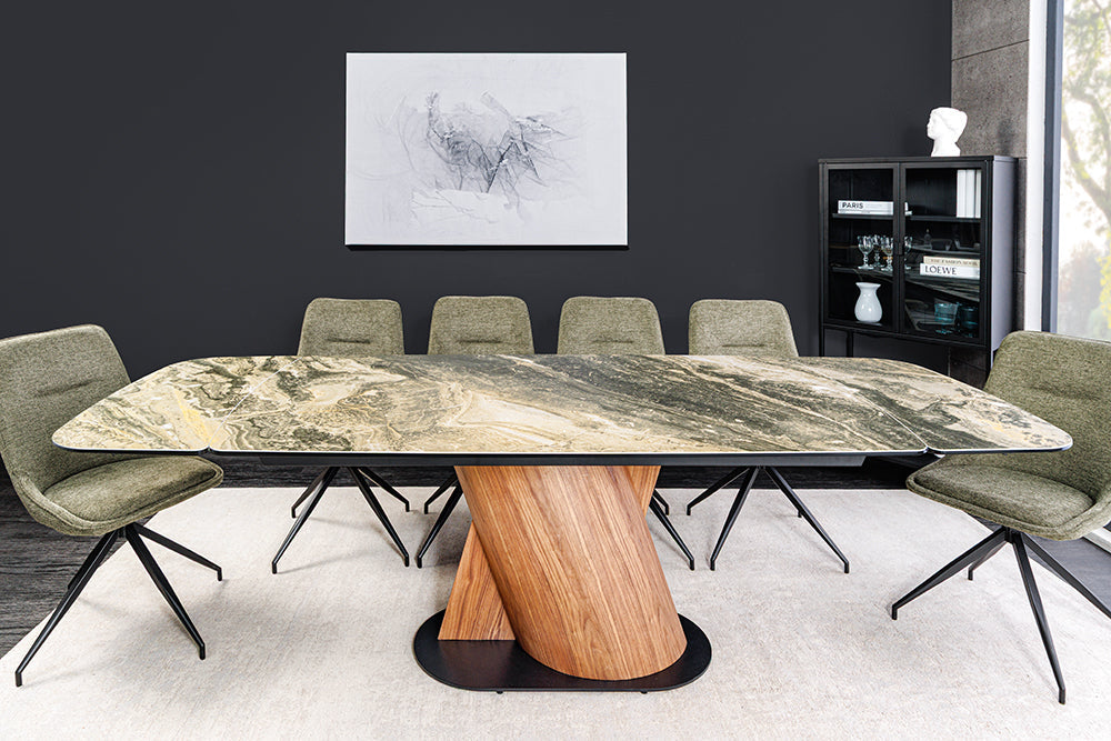 Invicta Masă dining ELEMENTS - 260cm | Marmură, Gri