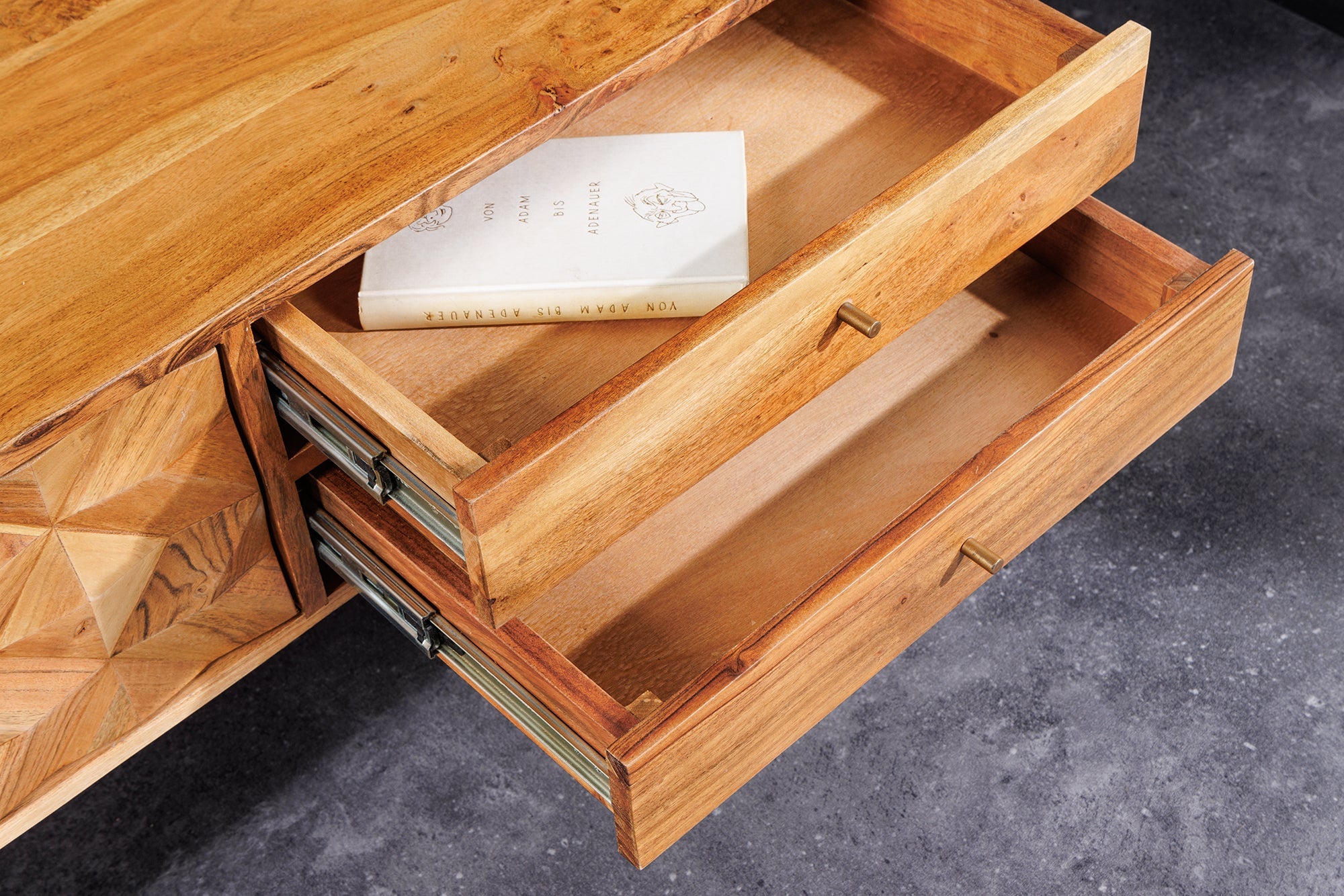 Invicta Comodă TV TV - 145cm | Acacia, Pin | 145x45x35 cm