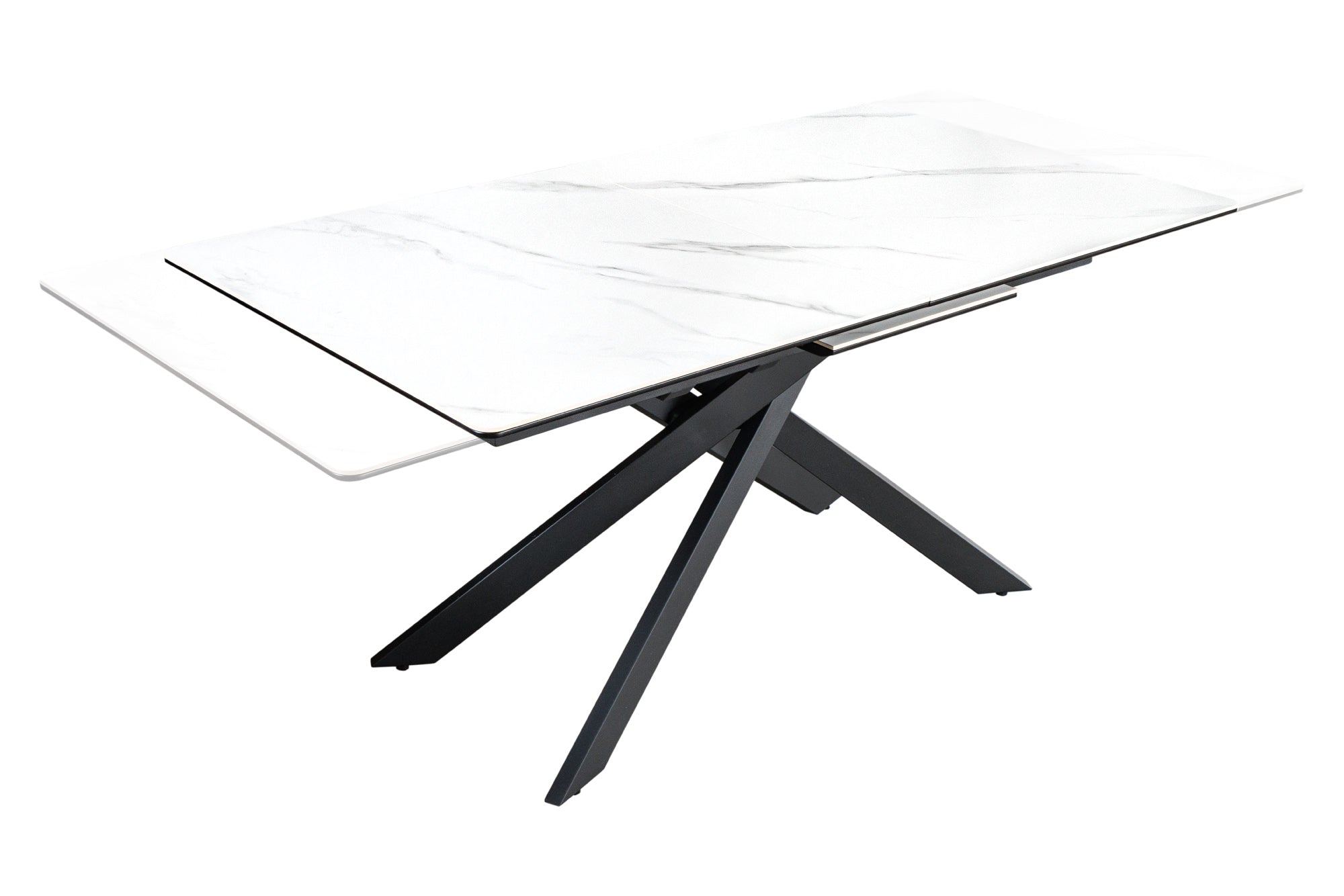 Invicta Masă dining ALPINE - 200cm | Pin, Marmură, Alb | 160x76x90 cm