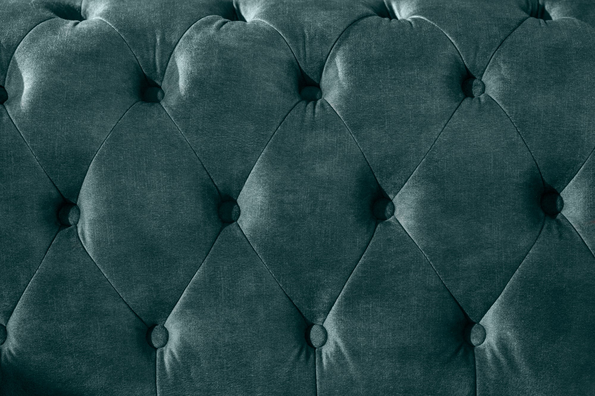 Invicta Canapea CHESTERFIELD - 205cm, 3 Locuri | Catifea | 205x73x87 cm