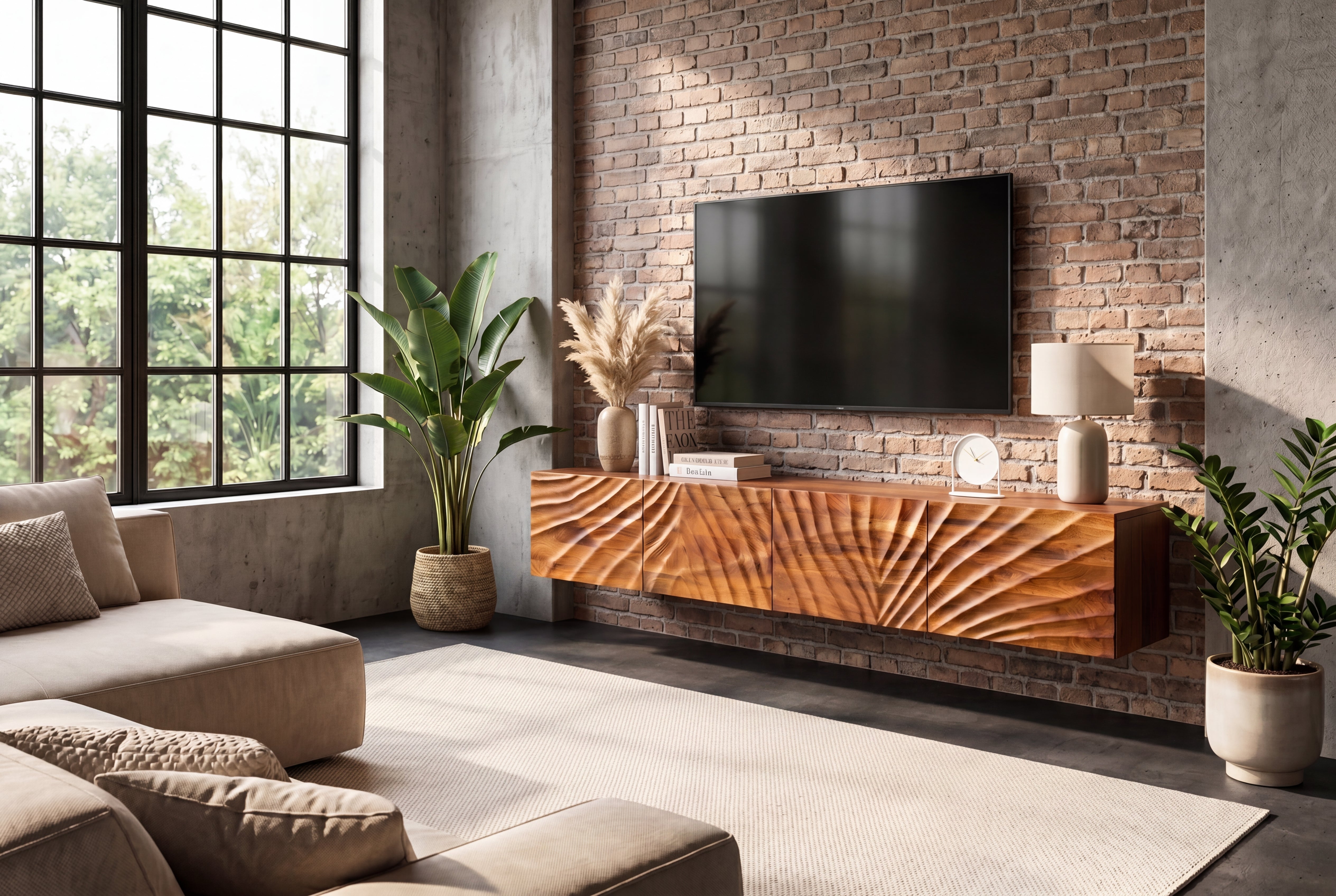 Invicta Comodă TV TV - 200cm | Mango, Maro | 200x35x33 cm