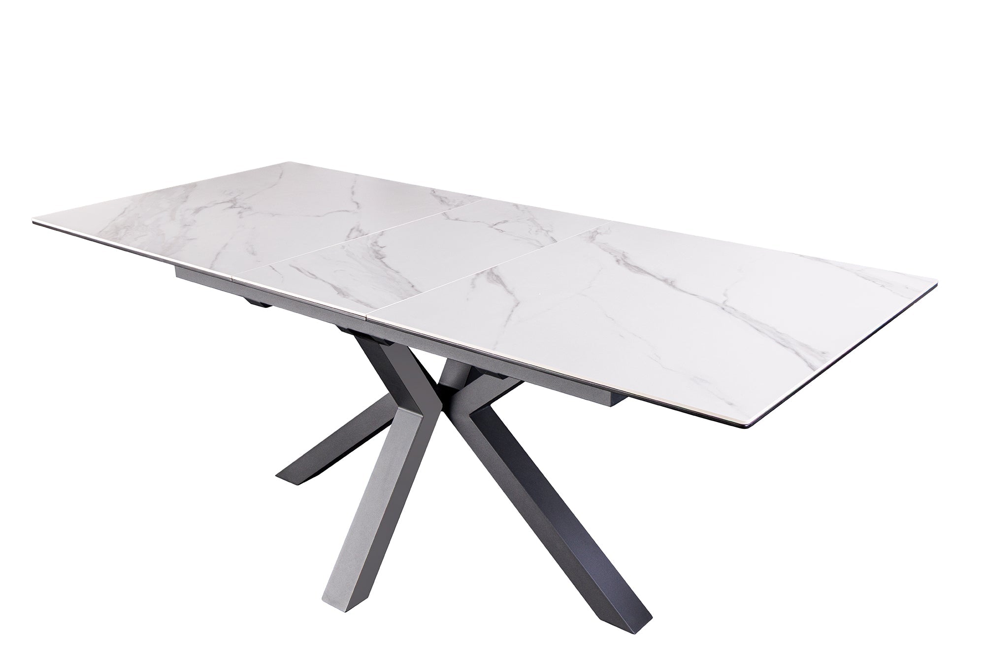 Invicta Masă dining ETERNITY - 200cm | Marmură, Sticlă, Alb