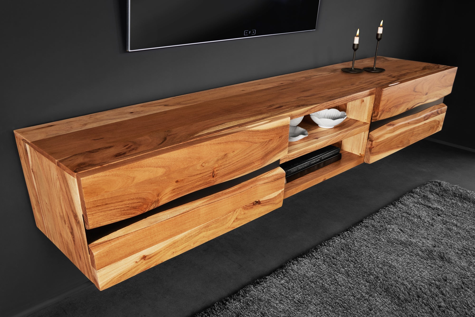 Invicta Comodă TV TV - 160cm | Acacia | 160x65x43 cm